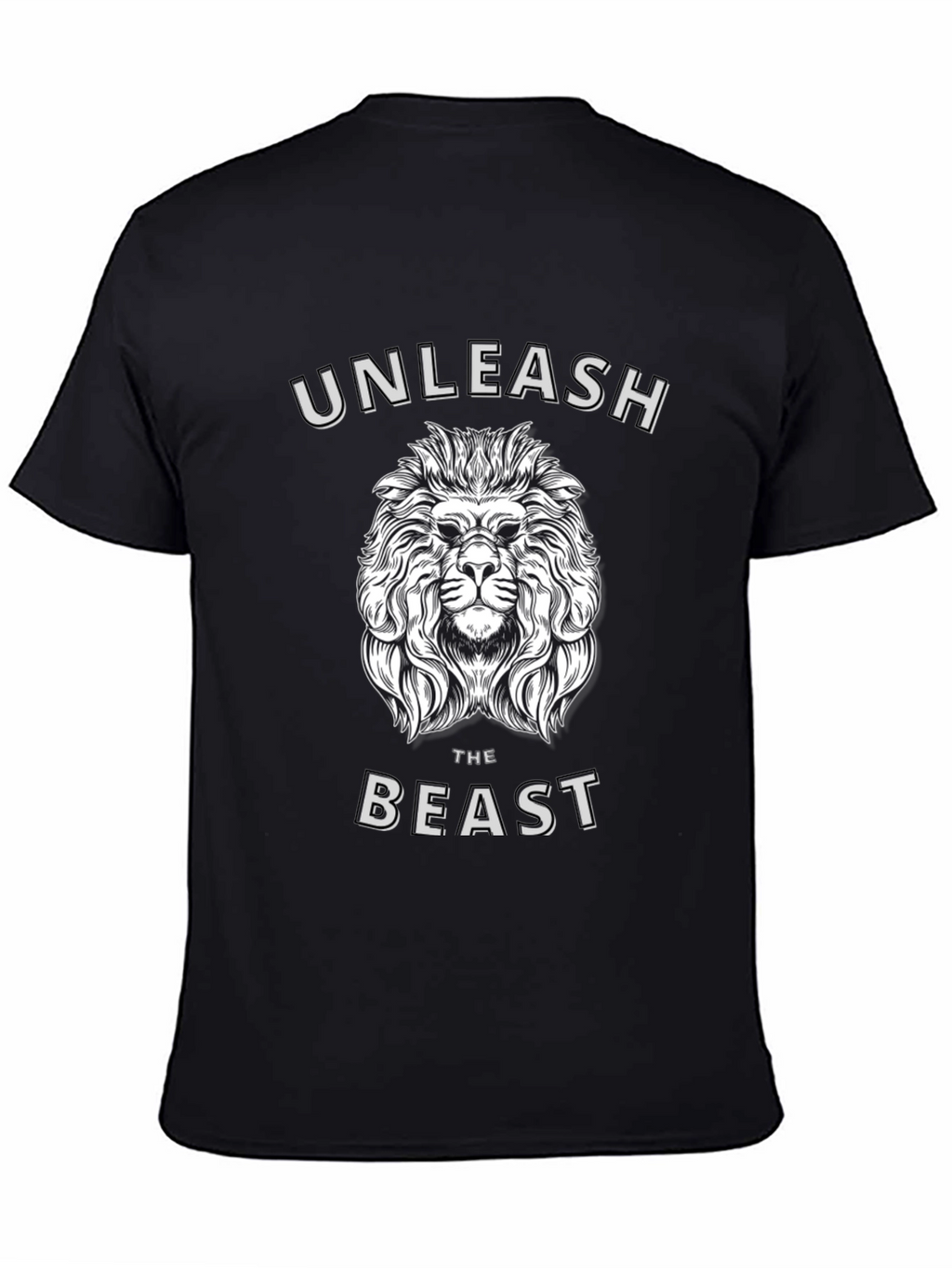 Unleash the Beast Lion Graphic T-Shirt - Mens