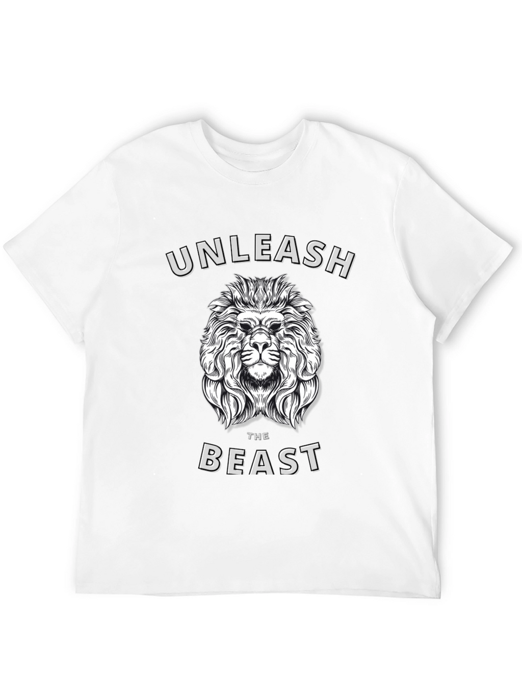 Unleash the Beast Lion Graphic T-Shirt - Mens