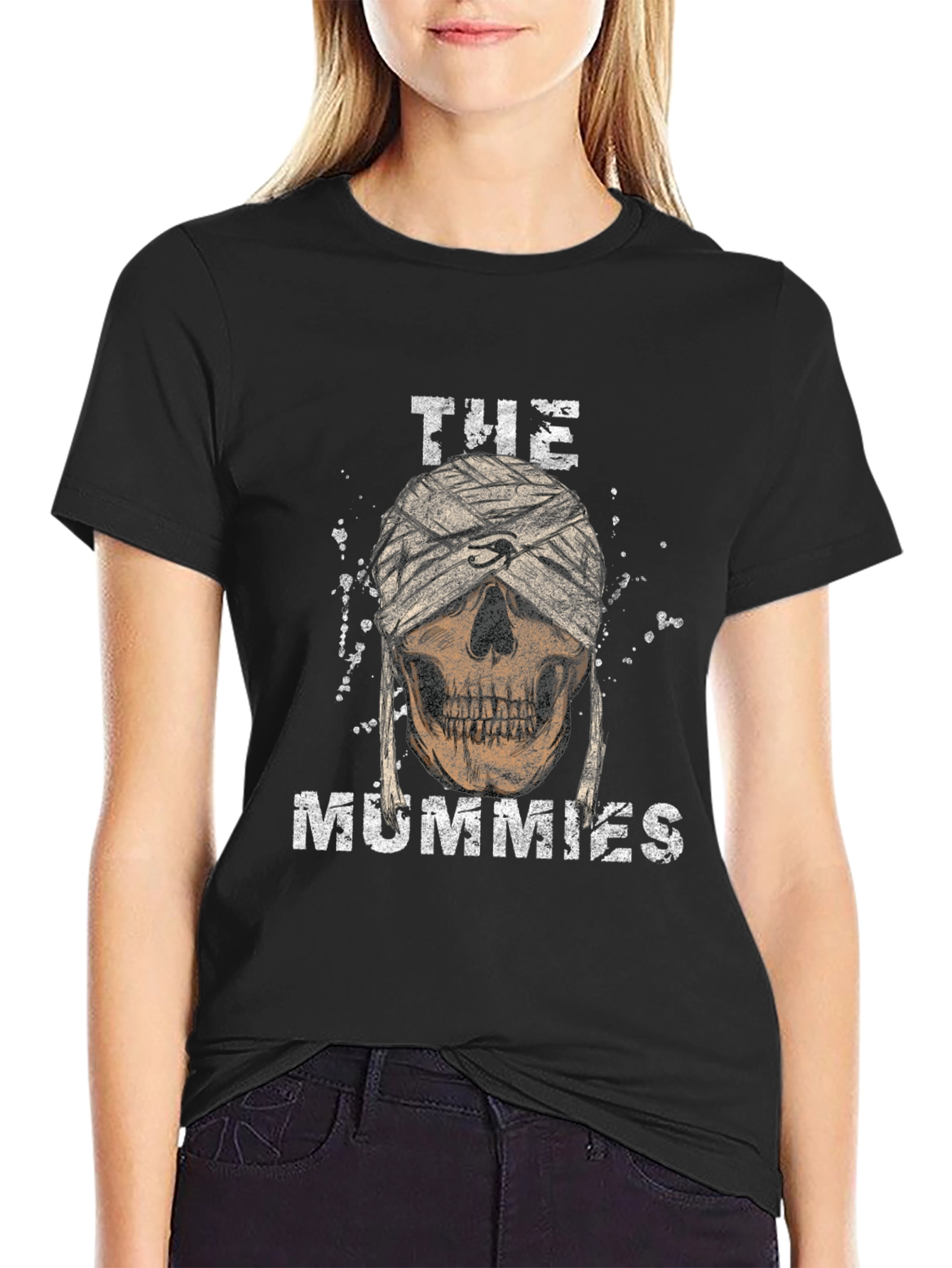 The Mummies Skull Graphic T-Shirt - Cool Halloween Tee