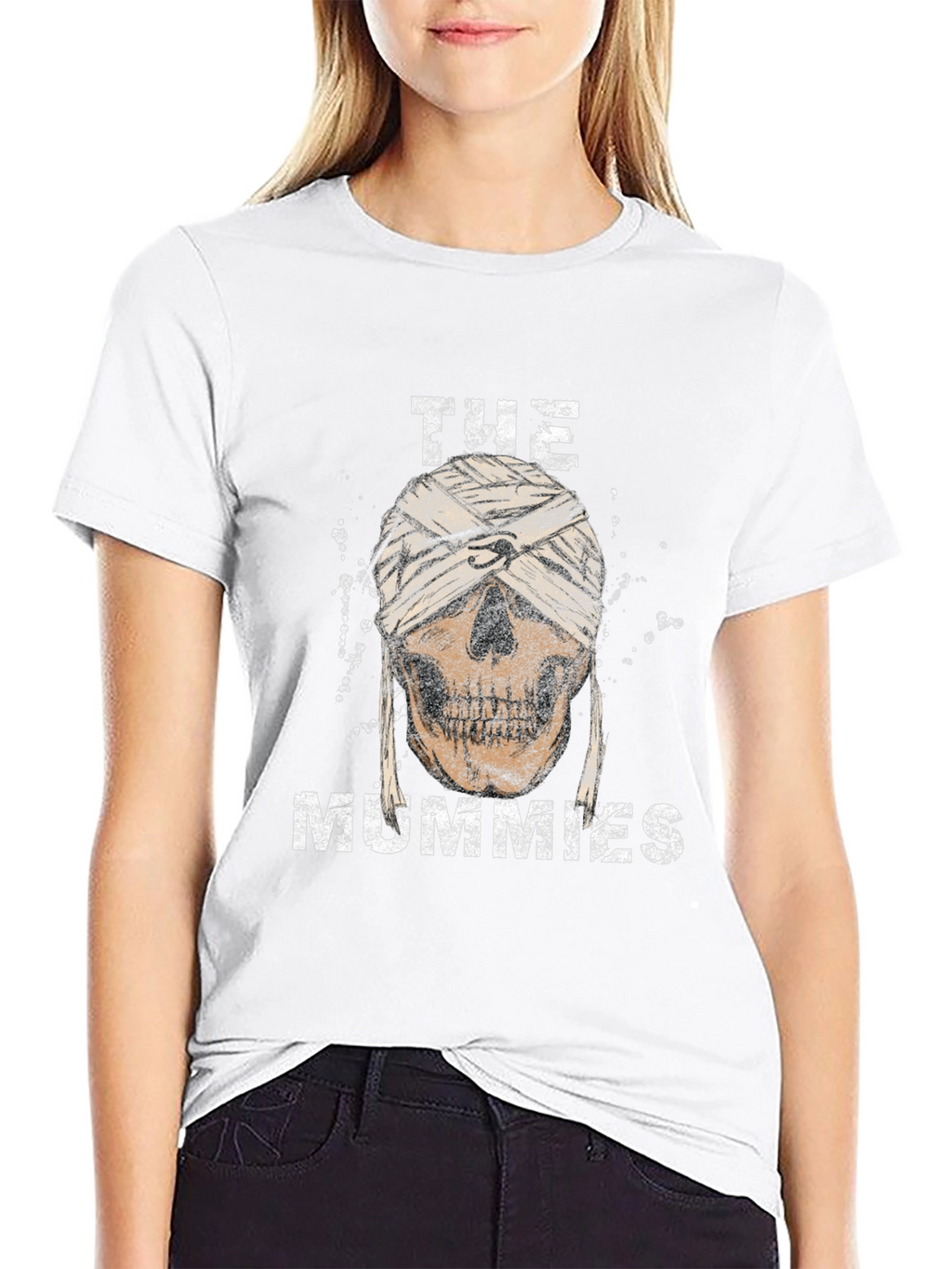 The Mummies Skull Graphic T-Shirt - Cool Halloween Tee