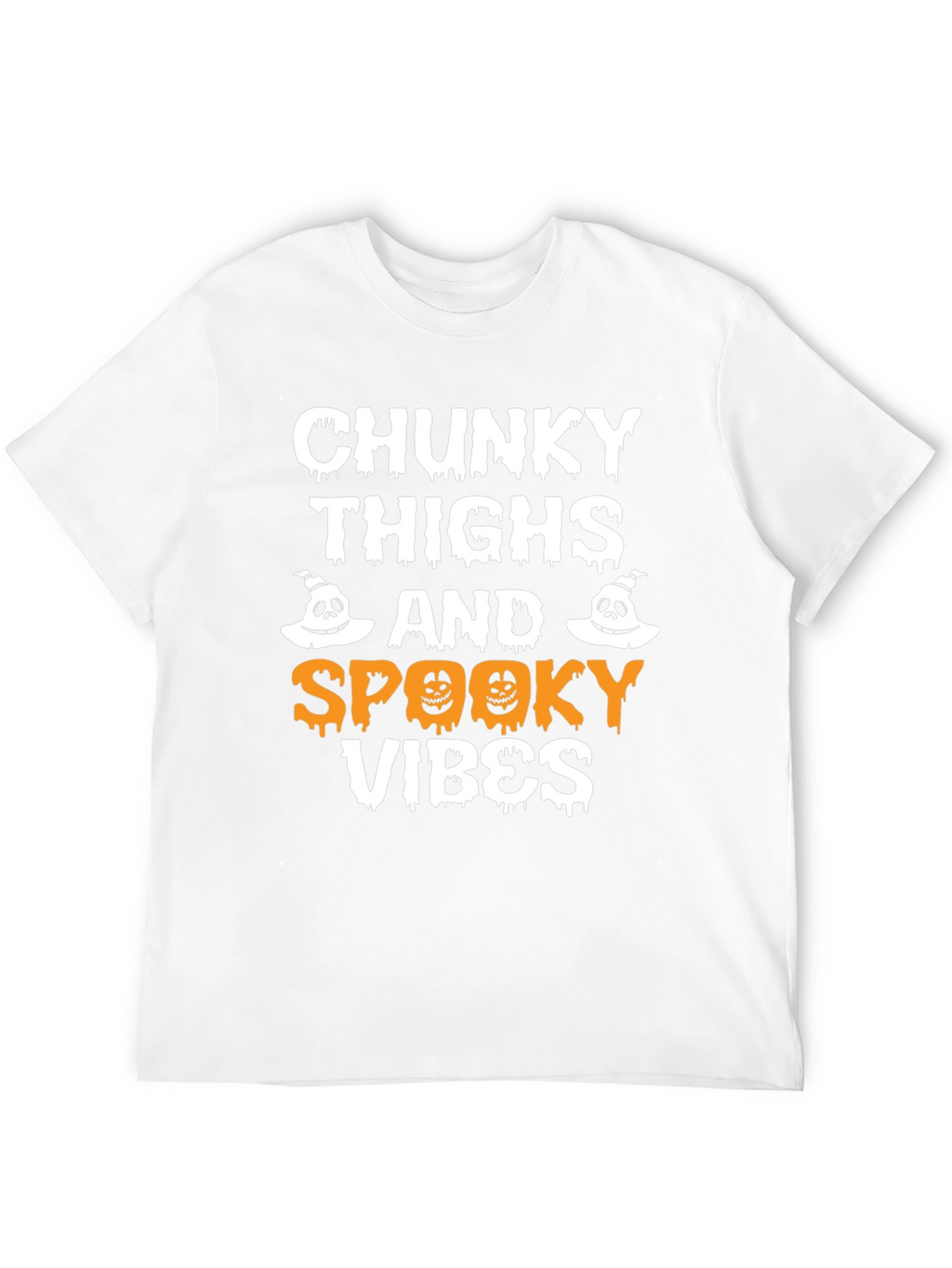 Chunky Thighs Spooky Vibes Halloween T-Shirt