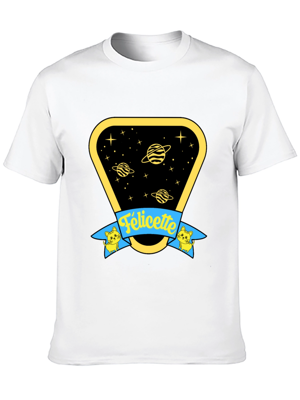 Felicette Cat Space T-Shirt - Unisex Cotton Tee