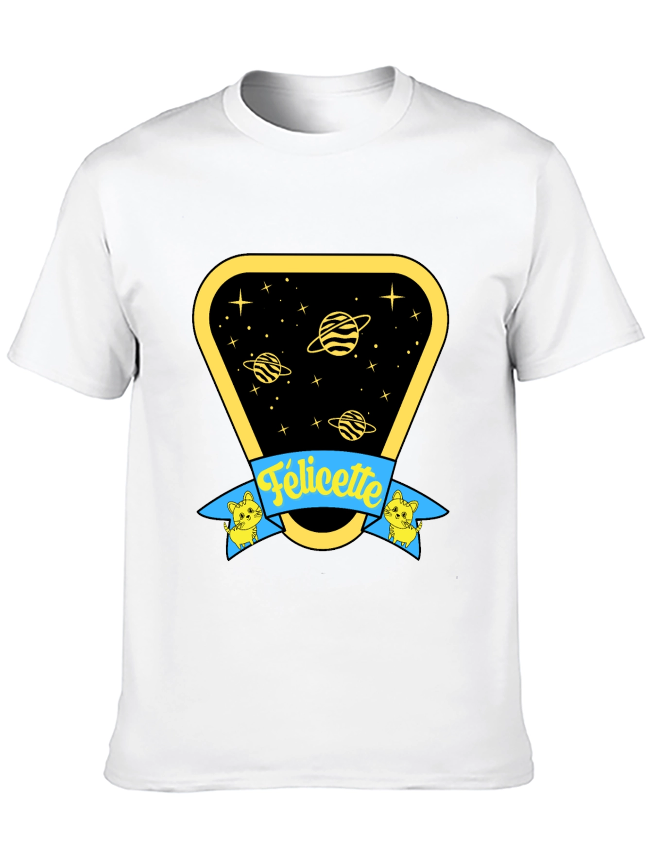 Felicette Cat Space T-Shirt - Unisex Cotton Tee