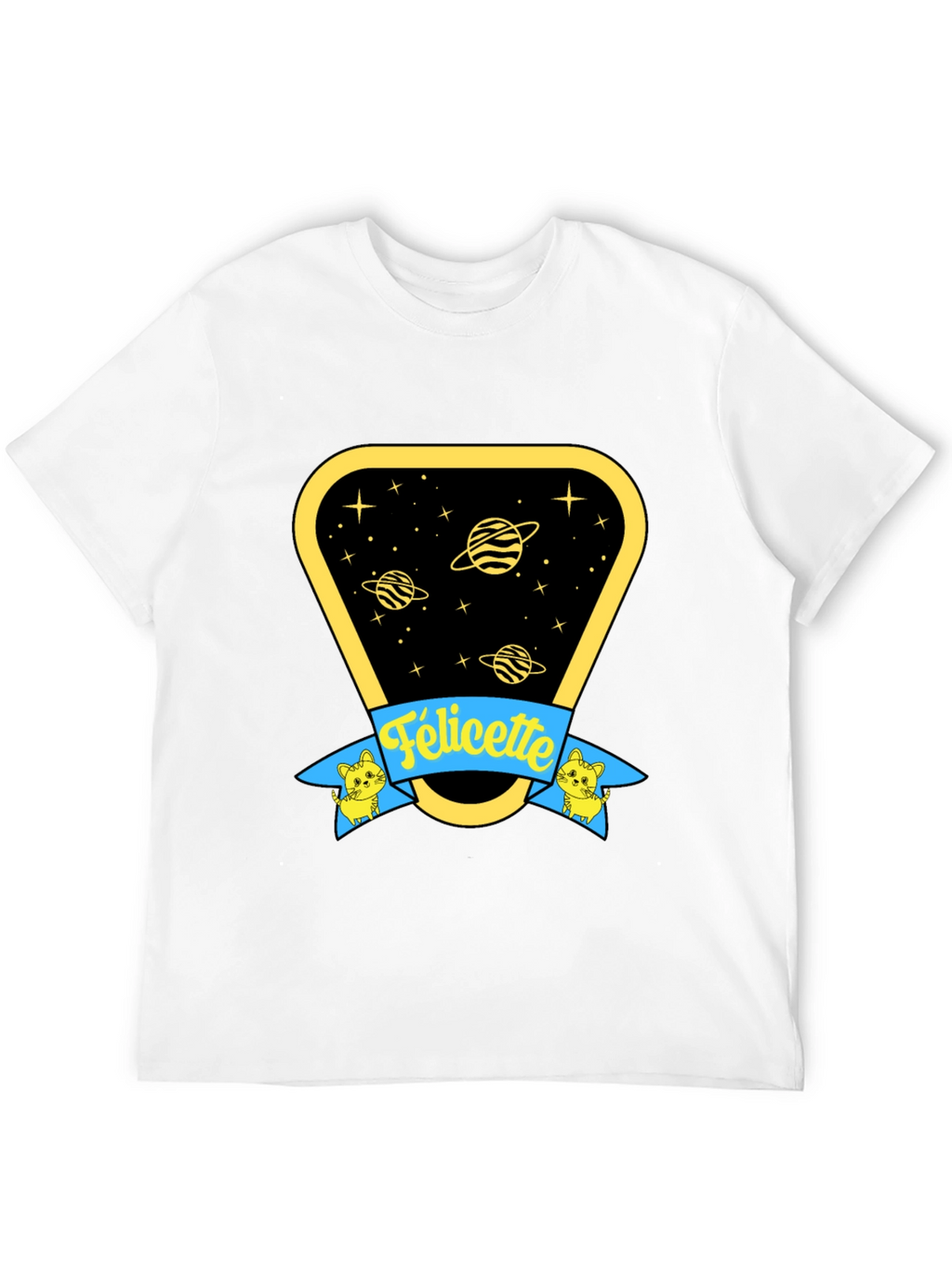 Felicette Cat Space T-Shirt - Unisex Cotton Tee