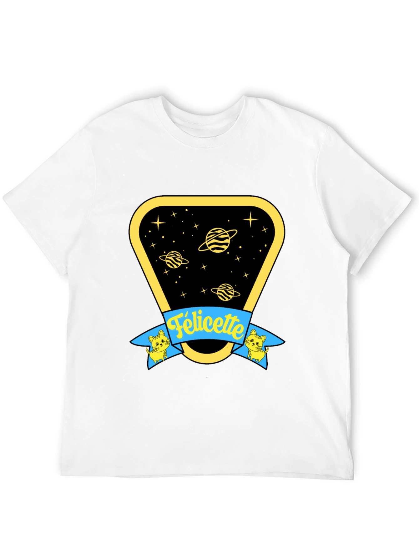 Felicette Cat Space T-Shirt - Unisex Cotton Tee