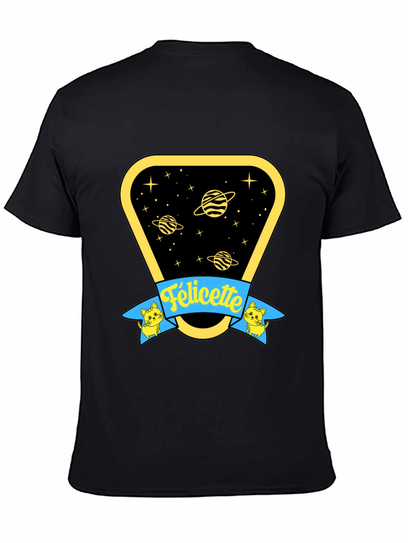 Felicette Cat Space T-Shirt - Unisex Cotton Tee
