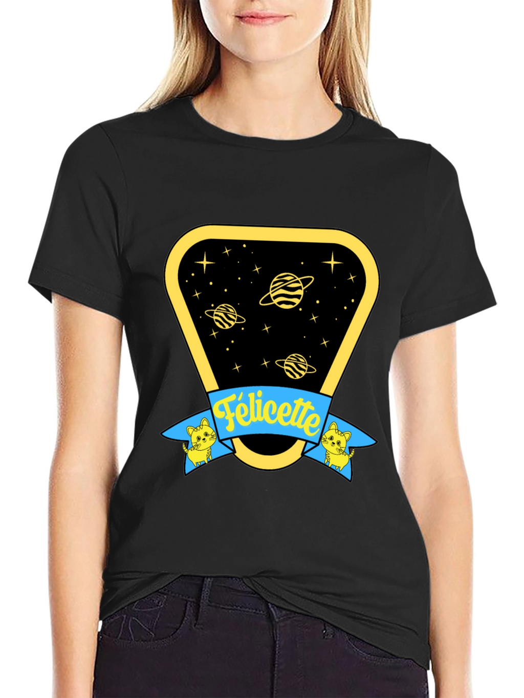 Felicette Cat Space T-Shirt - Unisex Cotton Tee