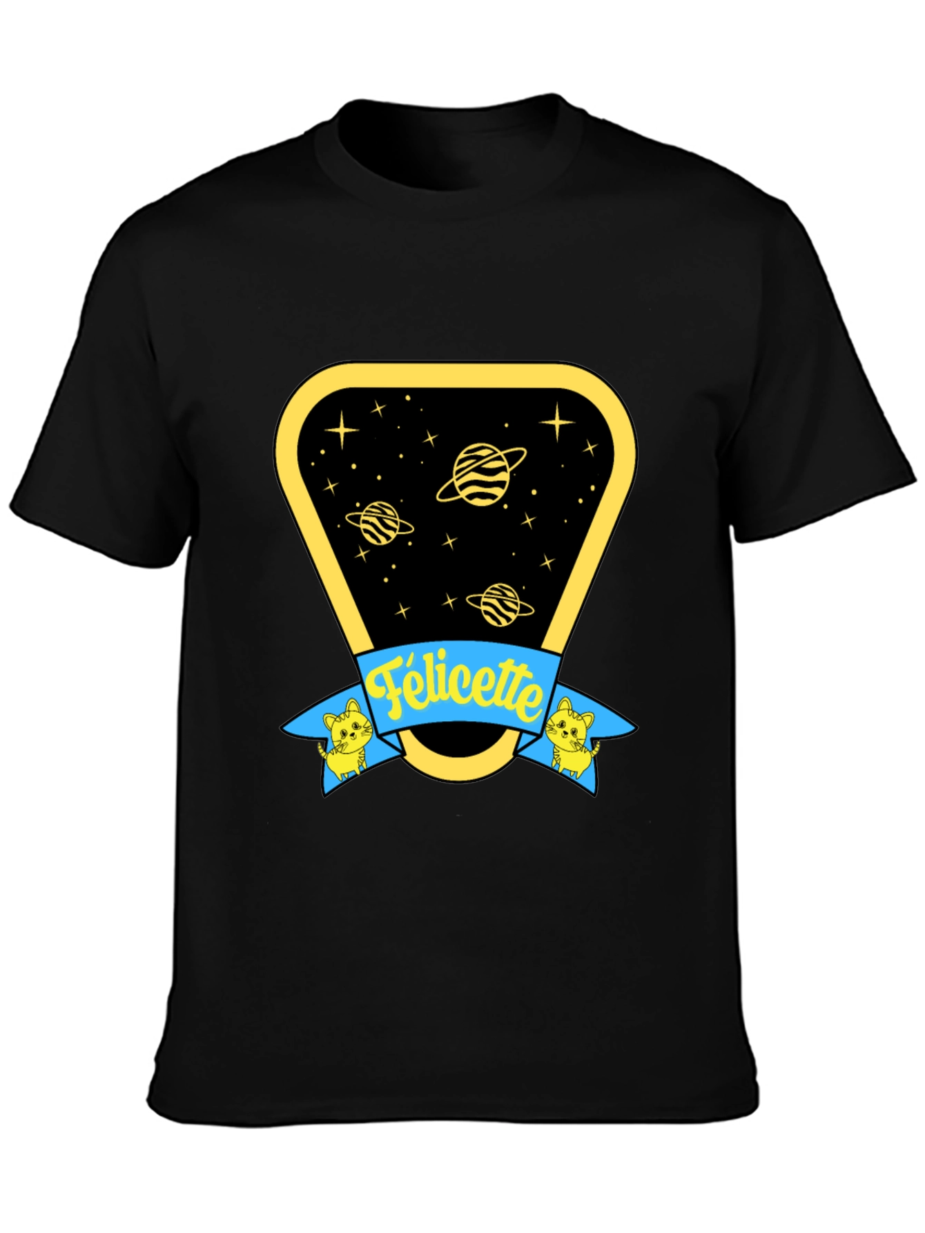 Felicette Cat Space T-Shirt - Unisex Cotton Tee