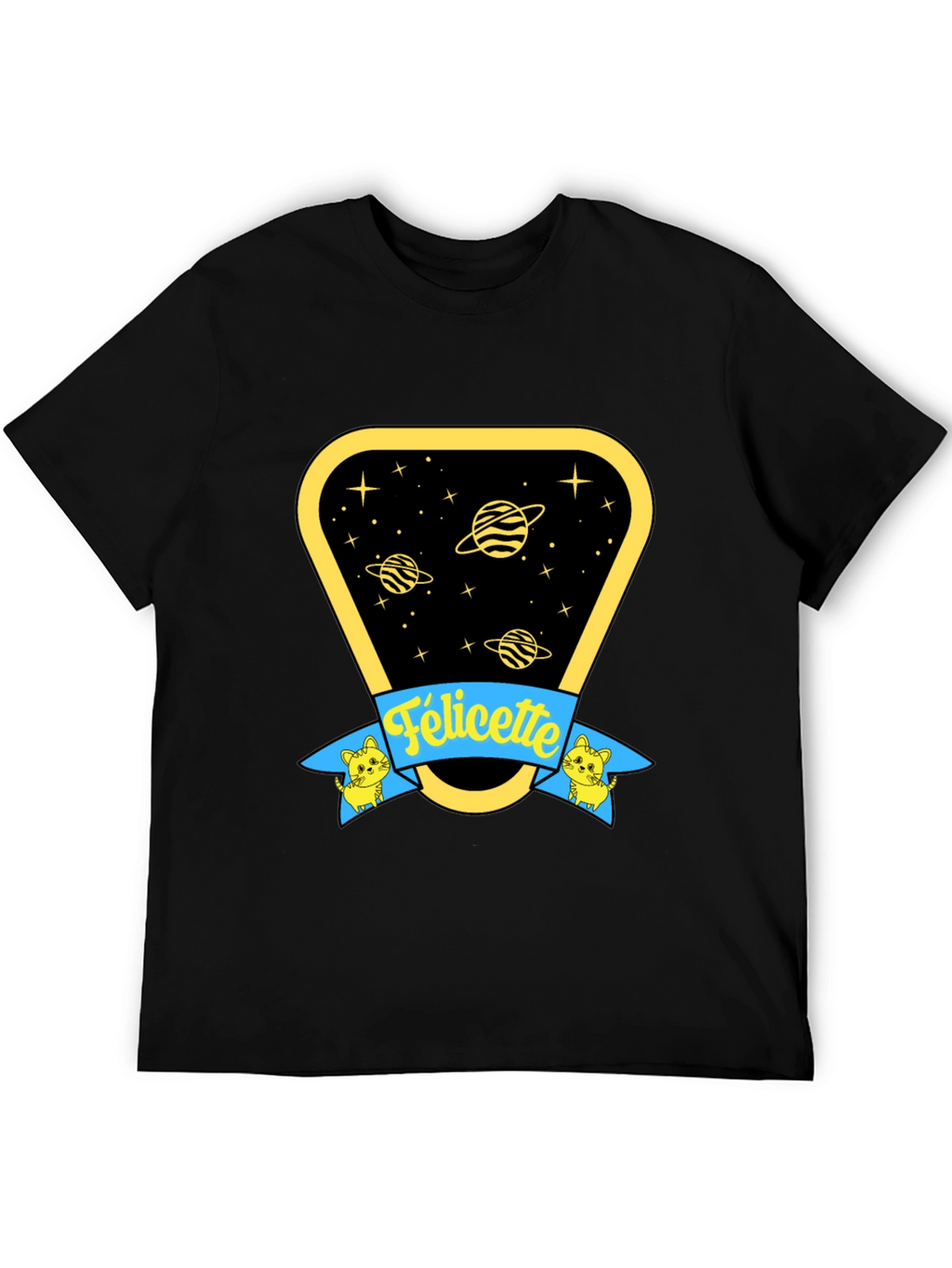 Felicette Cat Space T-Shirt - Unisex Cotton Tee