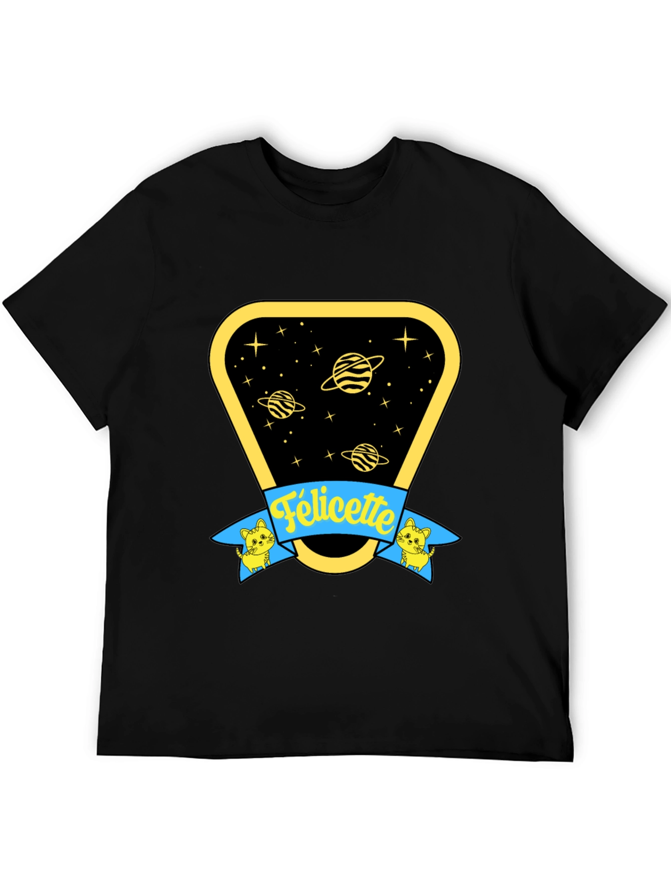 Felicette Cat Space T-Shirt - Unisex Cotton Tee