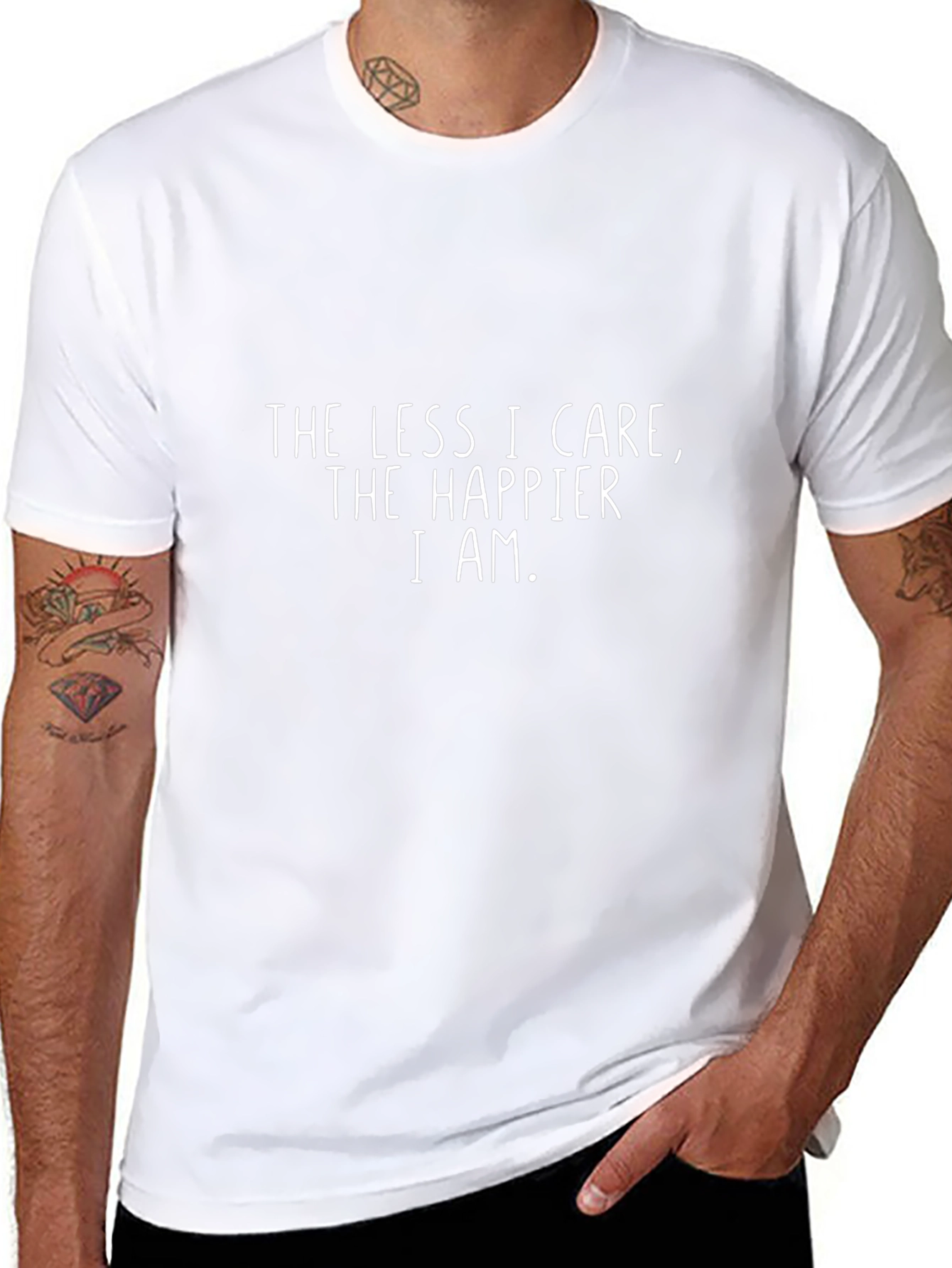 Carefree Attitude Black T-Shirt