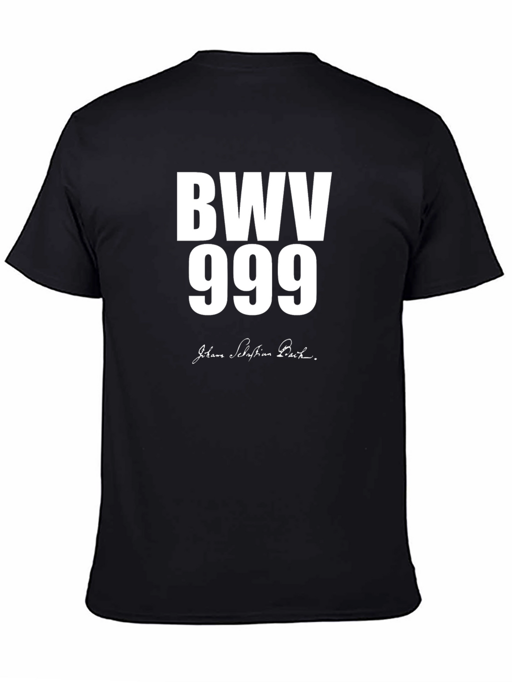 BWV 999 Johann Sebastian Bach Black T-Shirt