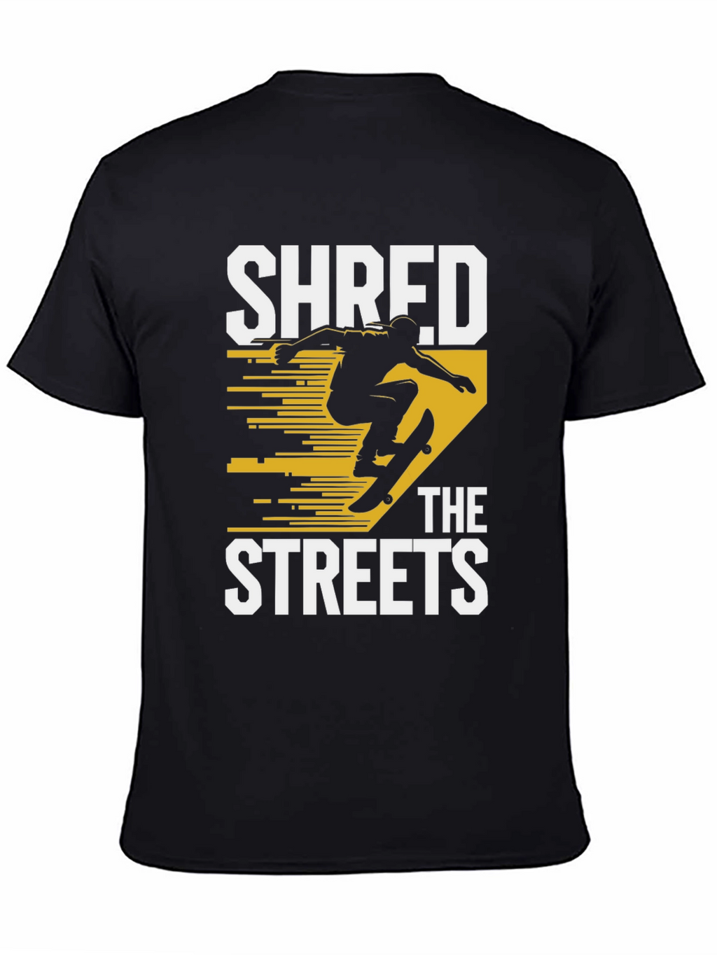 Shred the Streets Black Graphic Tee