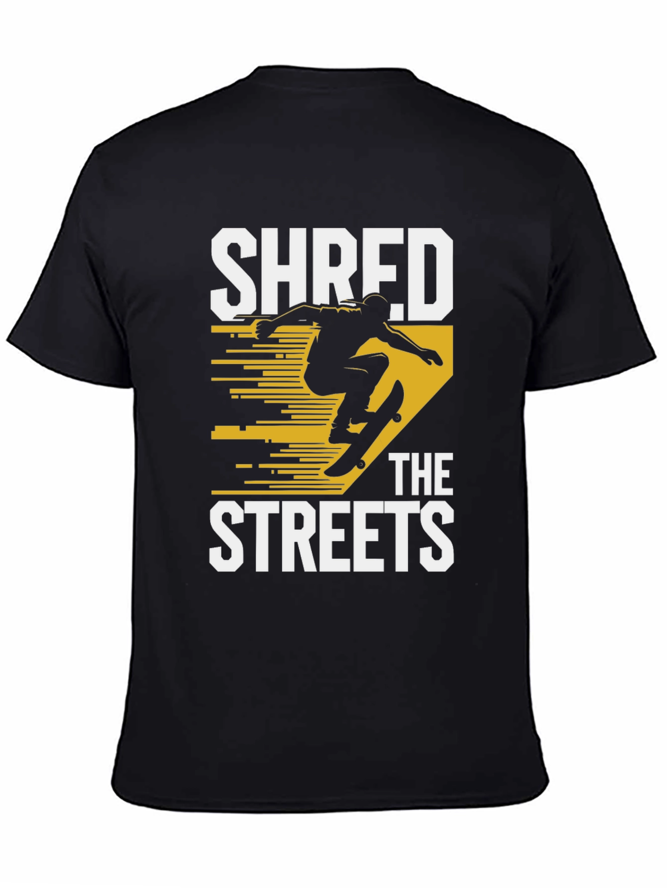 Shred the Streets Black Graphic Tee