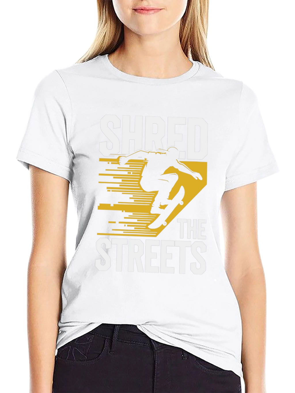 Shred the Streets Black Graphic Tee