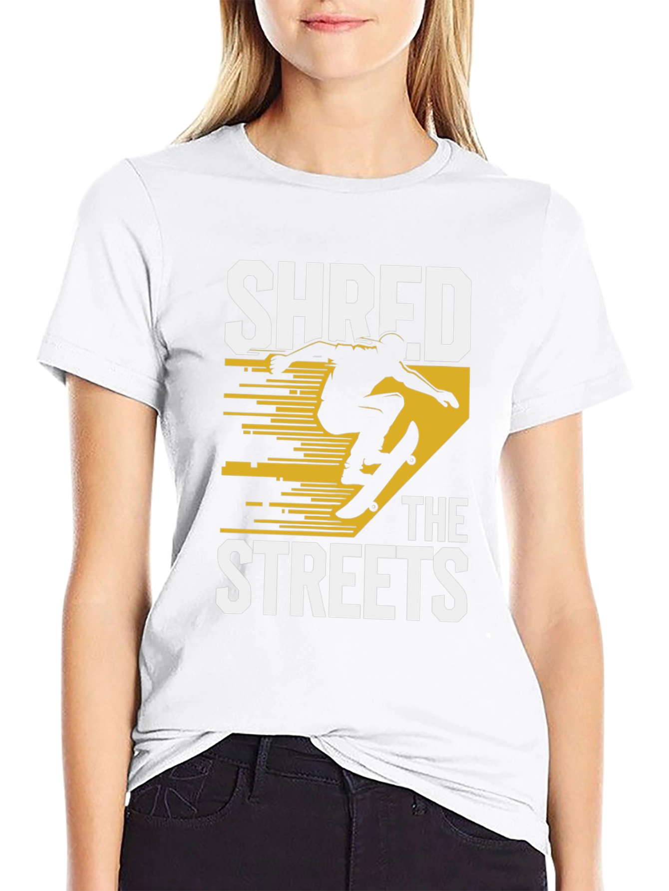 Shred the Streets Black Graphic Tee