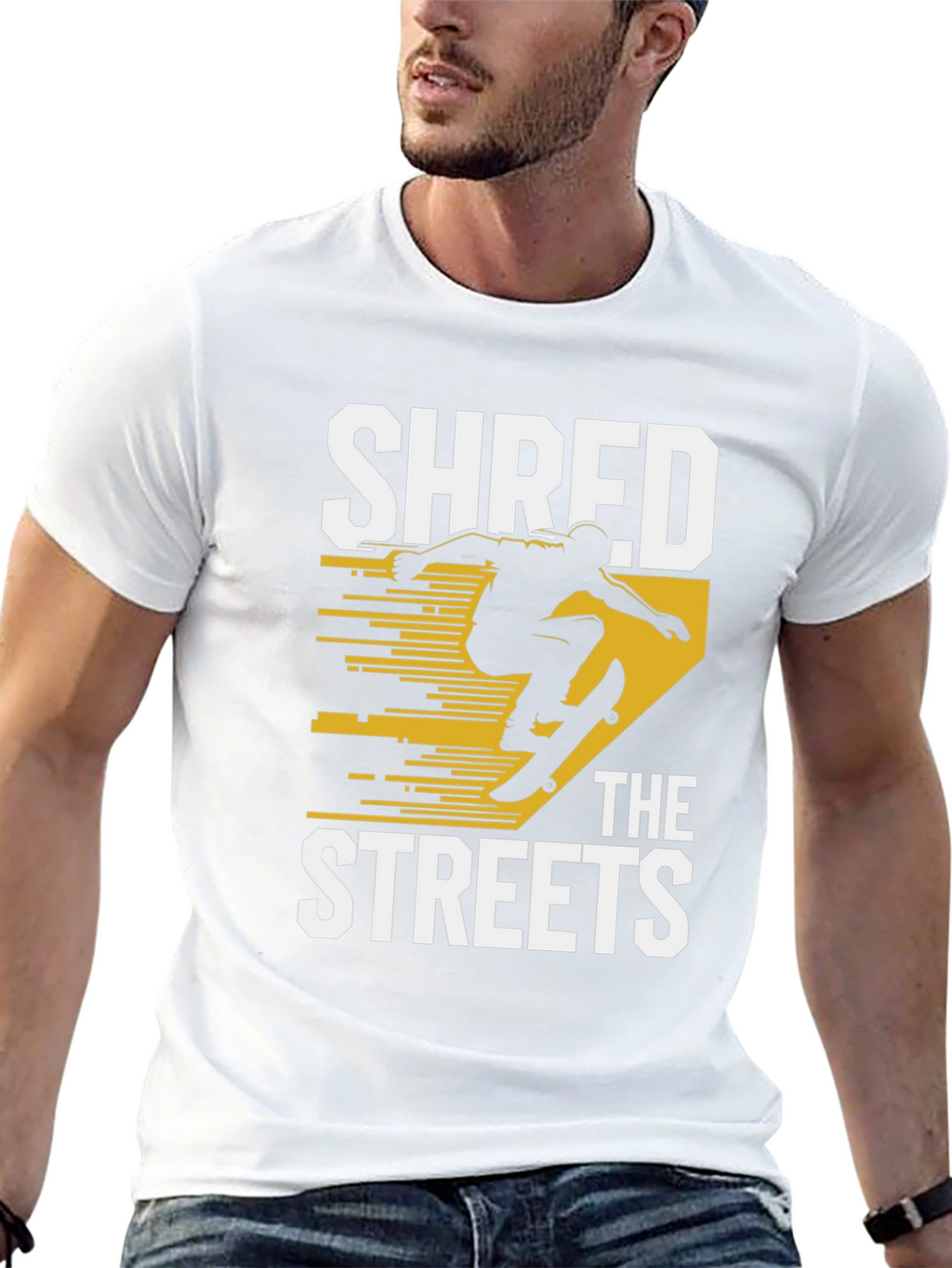 Shred the Streets Black Graphic Tee