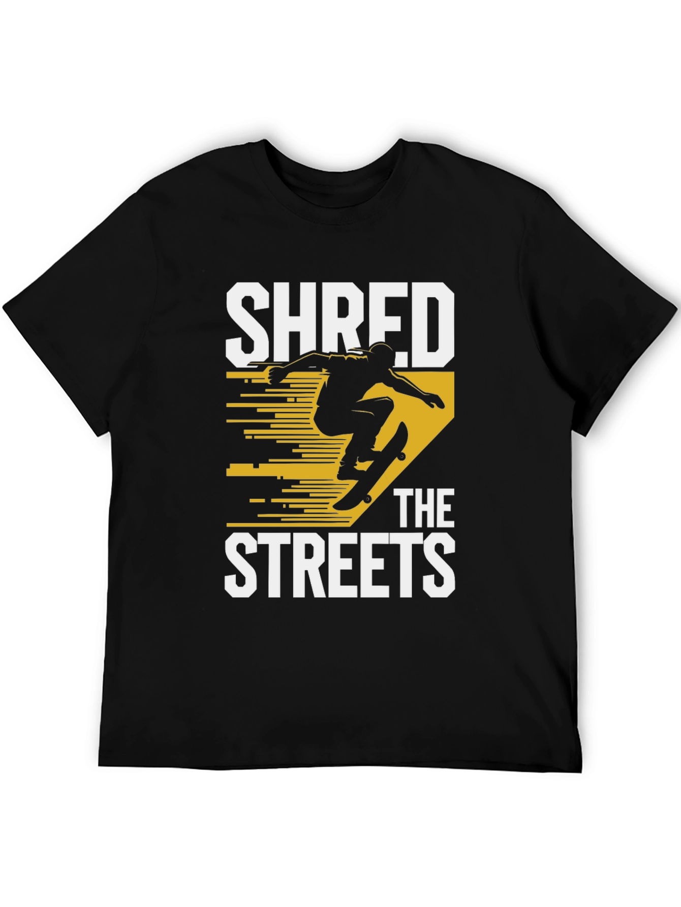 Shred the Streets Black Graphic Tee