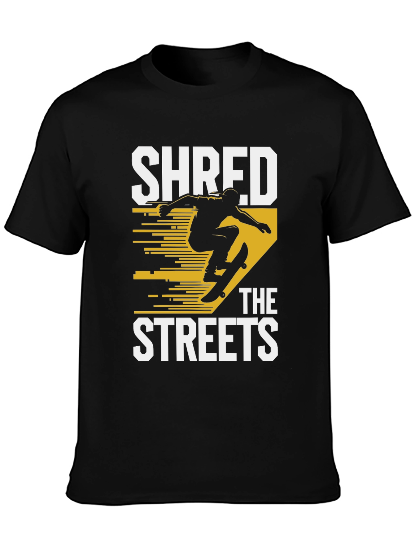 Shred the Streets Black Graphic Tee