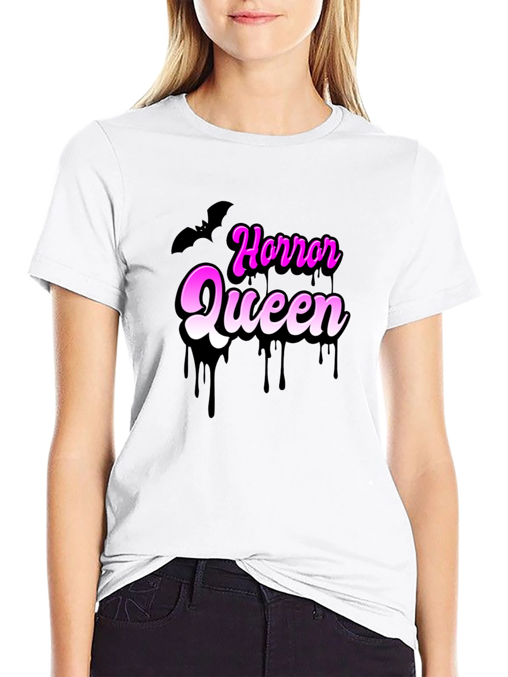 Horror Queen T-Shirt - Spooky Season Apparel