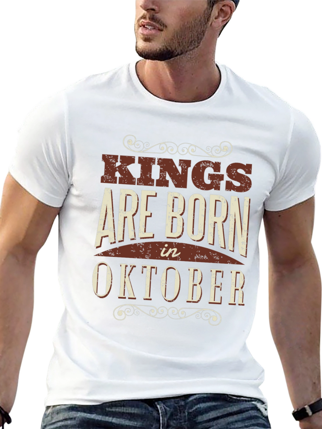 Kings Are Born In October T-Shirt