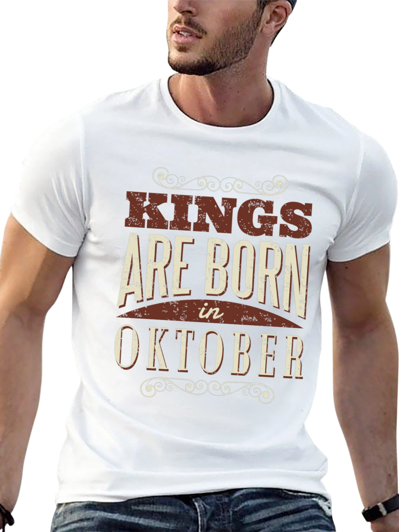 Kings Are Born In October T-Shirt