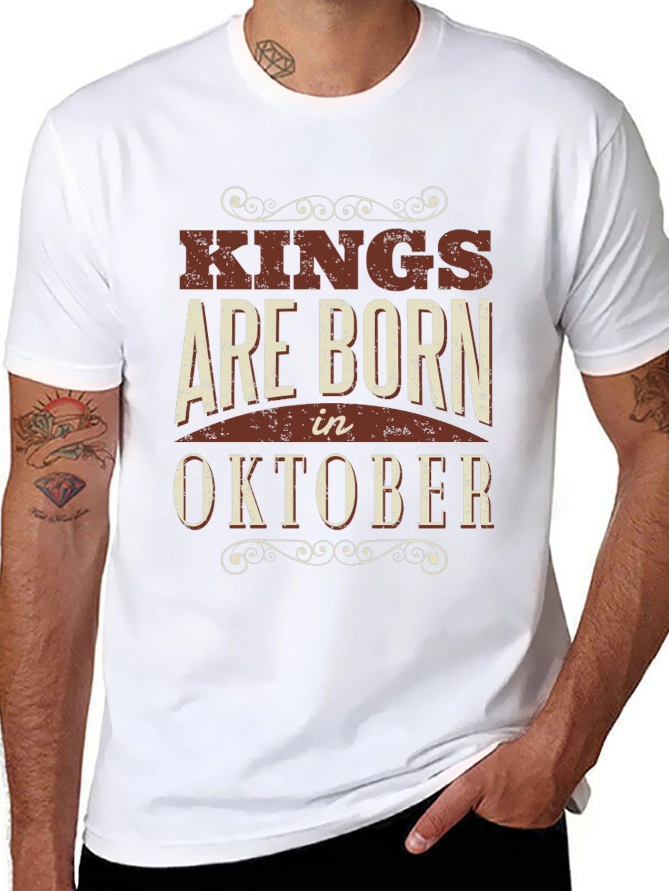 Kings Are Born In October T-Shirt
