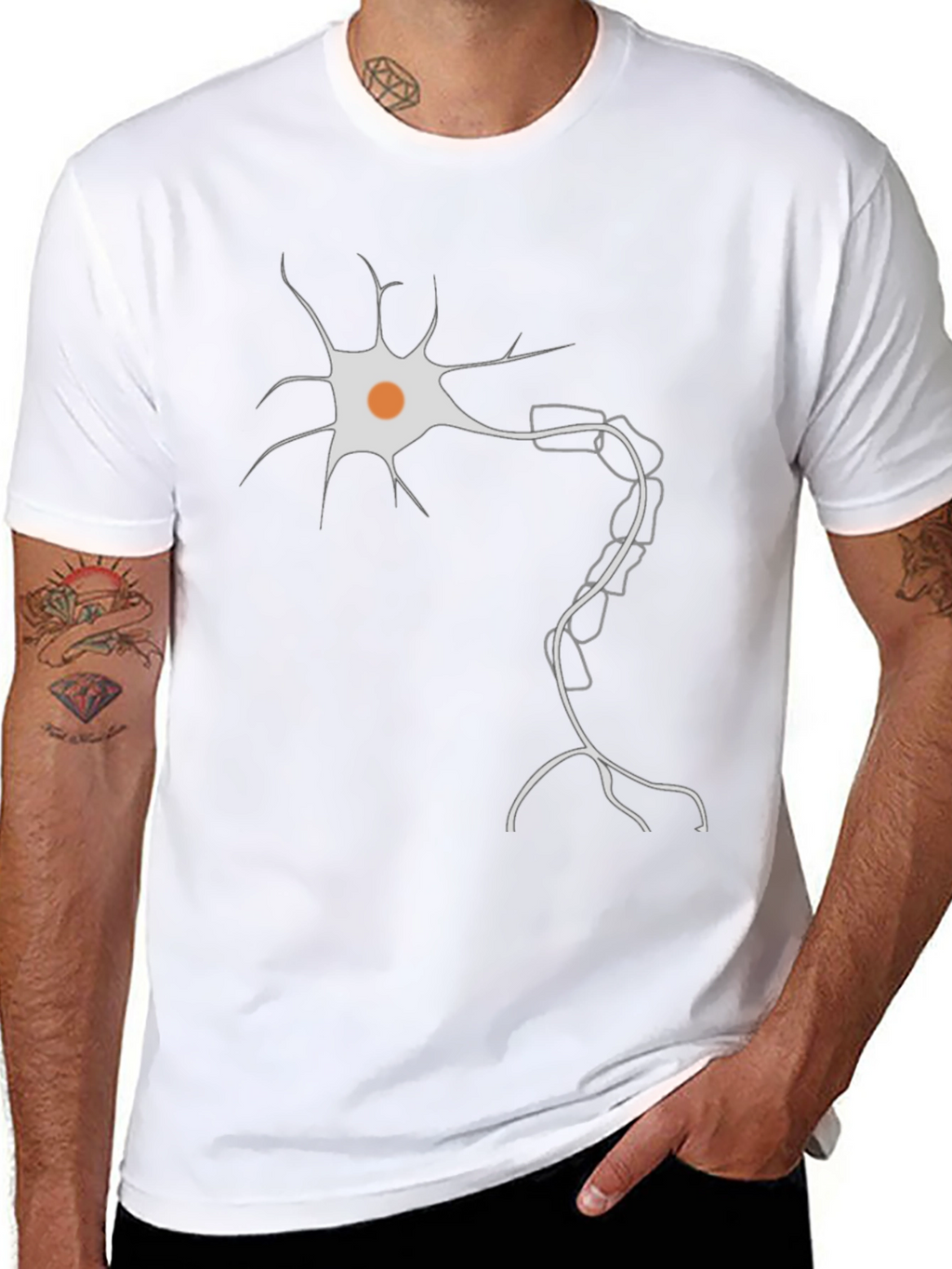 Neuron Graphic Tee - Stylish Science Shirt