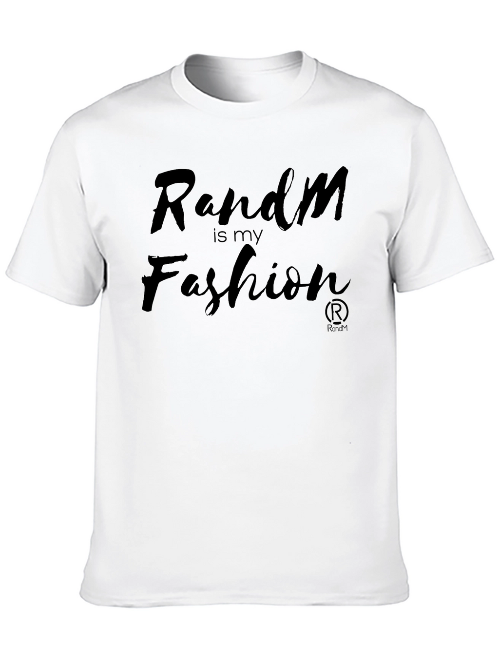 Random Is My Fashion Black Graphic Tee