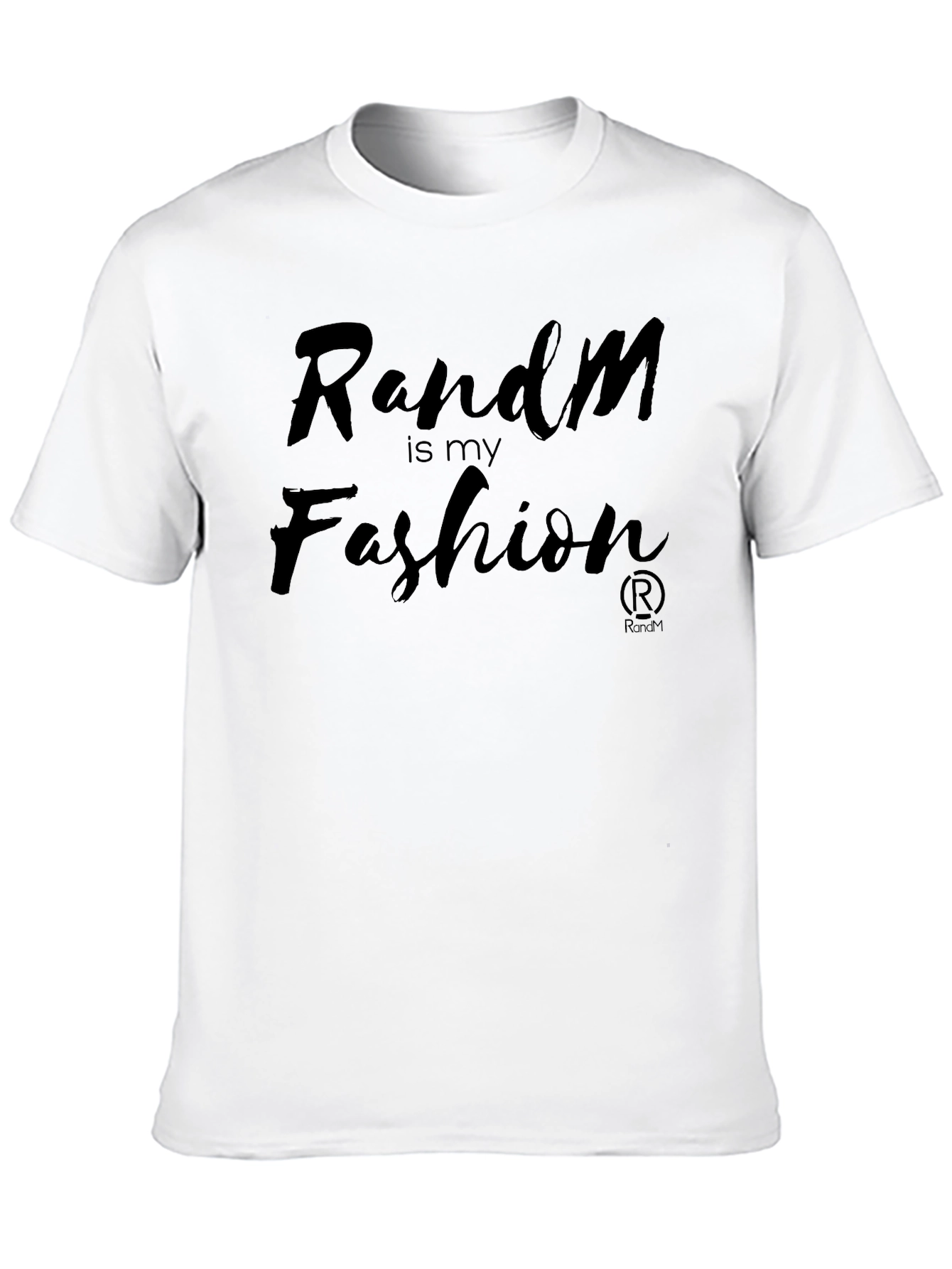 Random Is My Fashion Black Graphic Tee