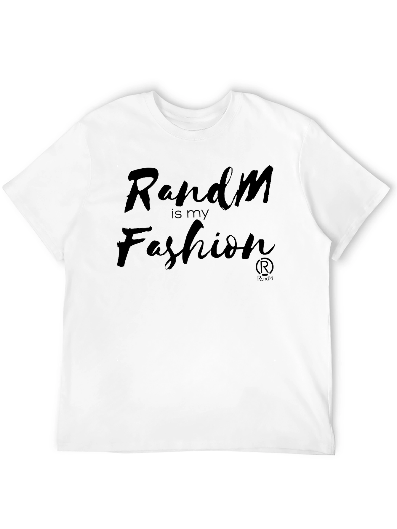Random Is My Fashion Black Graphic Tee