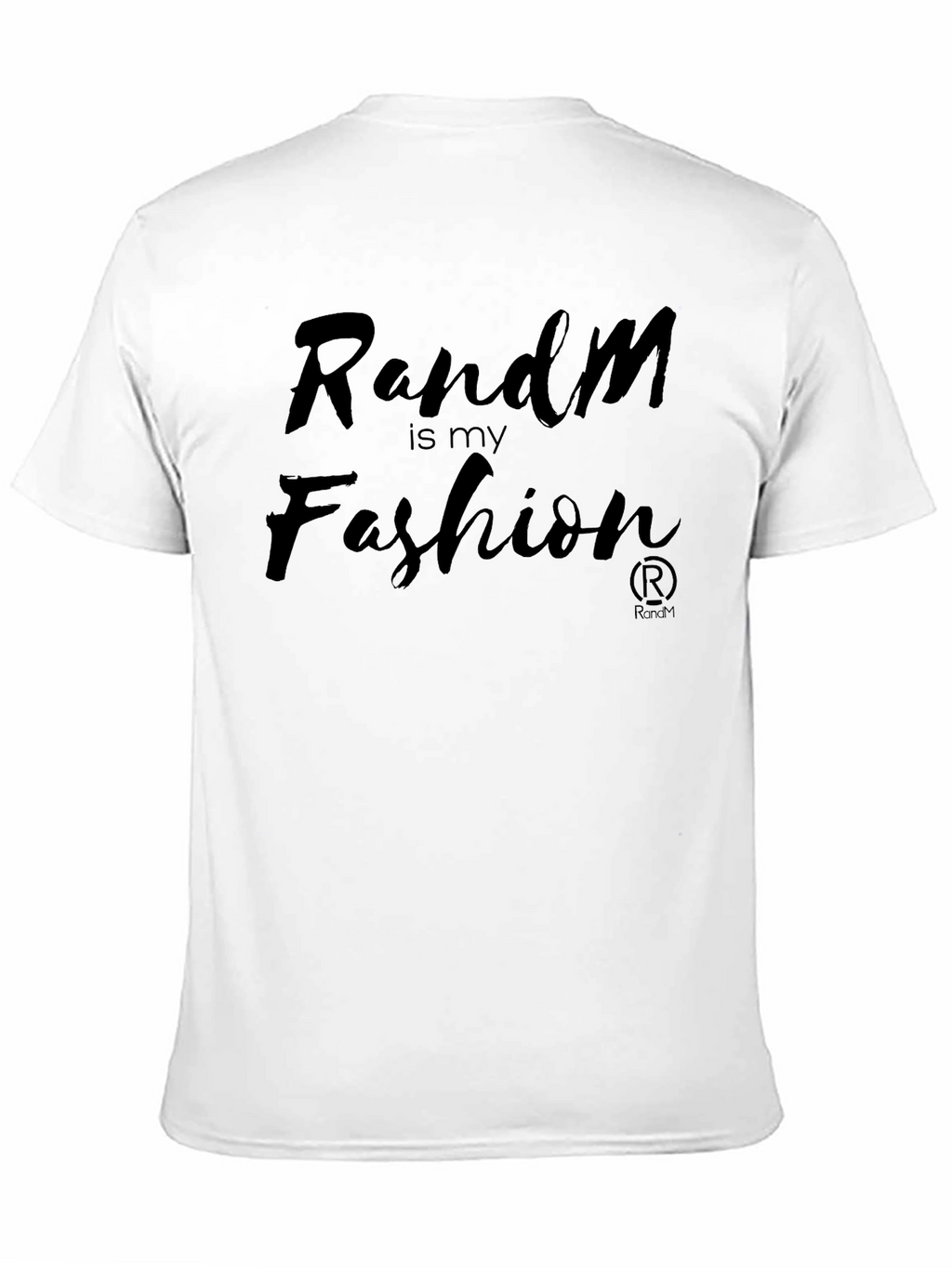 Random Is My Fashion Black Graphic Tee