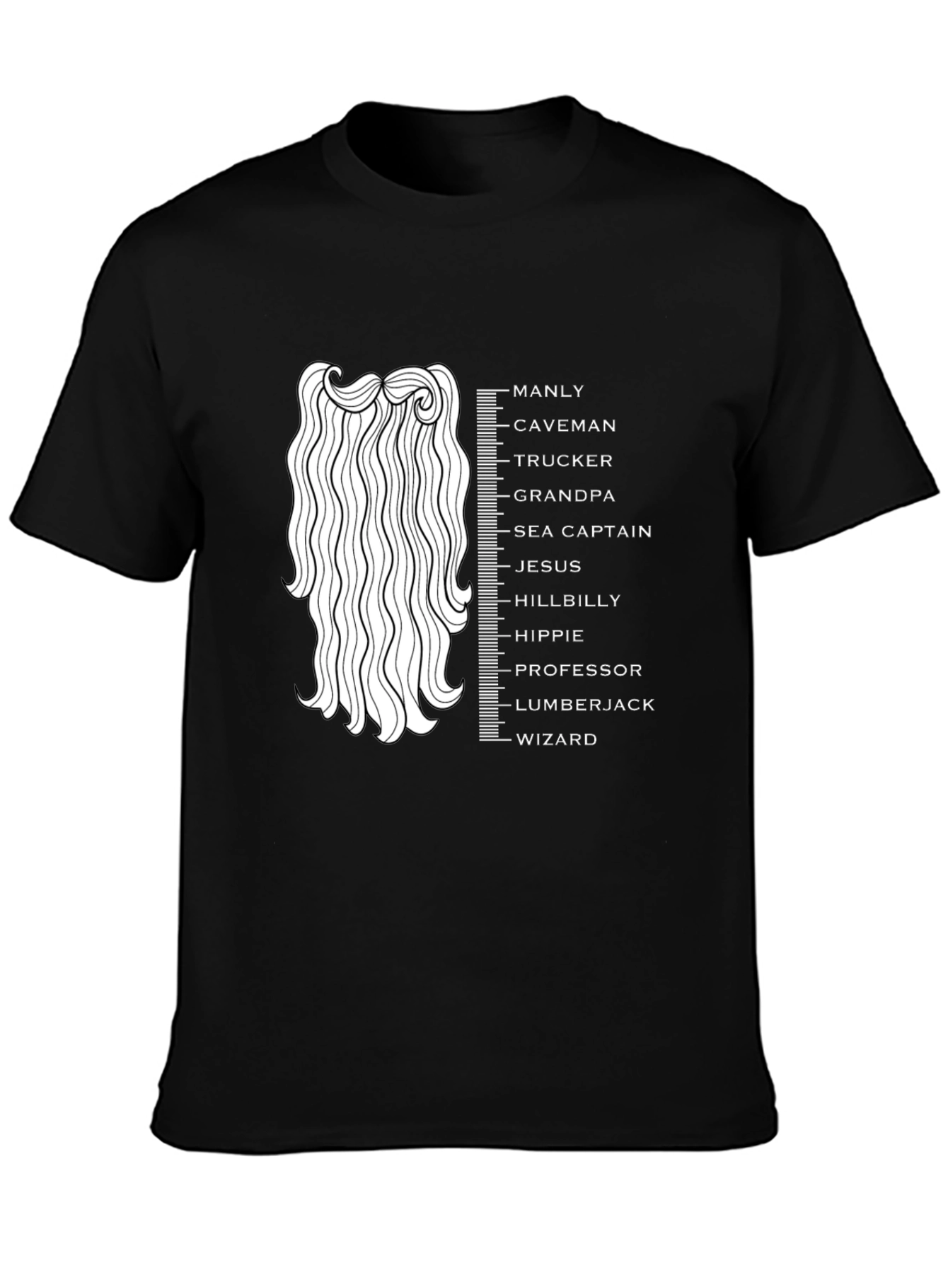 Manly Beard Measurement T-Shirt