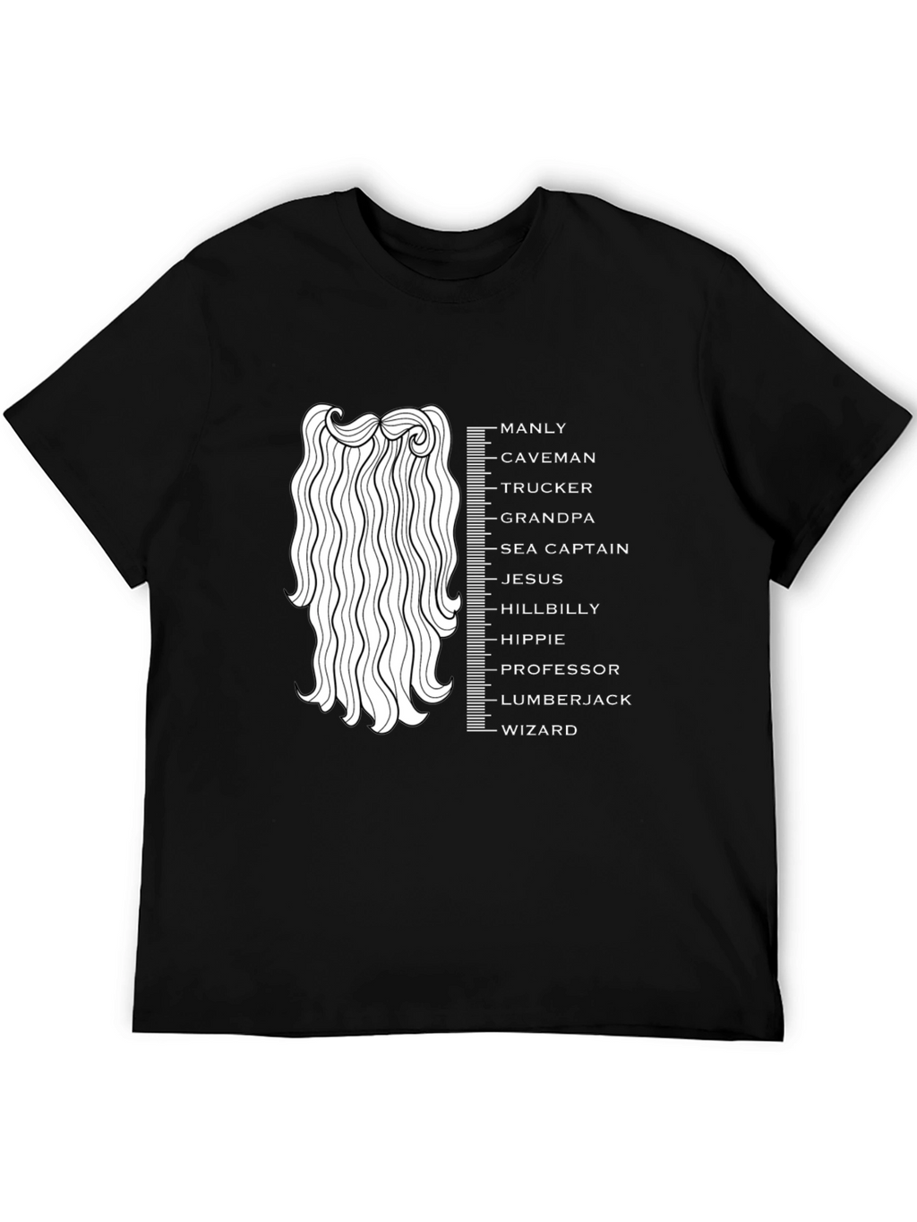 Manly Beard Measurement T-Shirt
