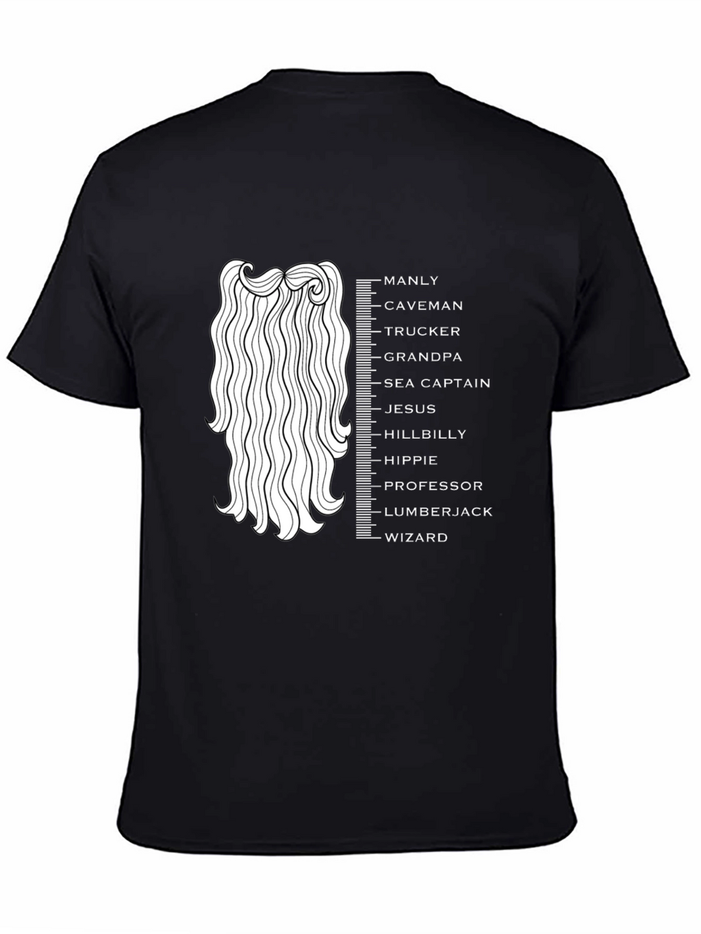 Manly Beard Measurement T-Shirt
