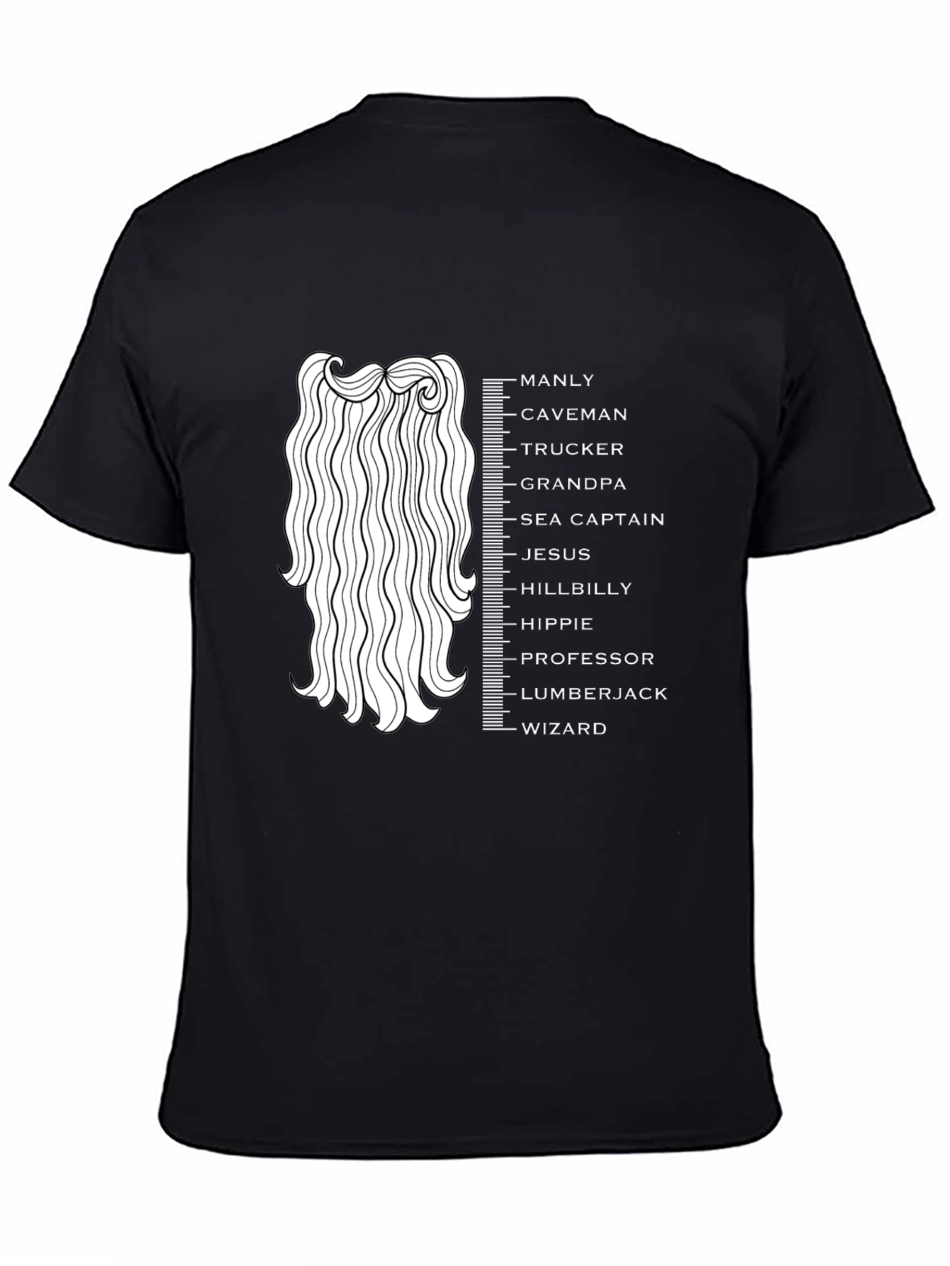 Manly Beard Measurement T-Shirt