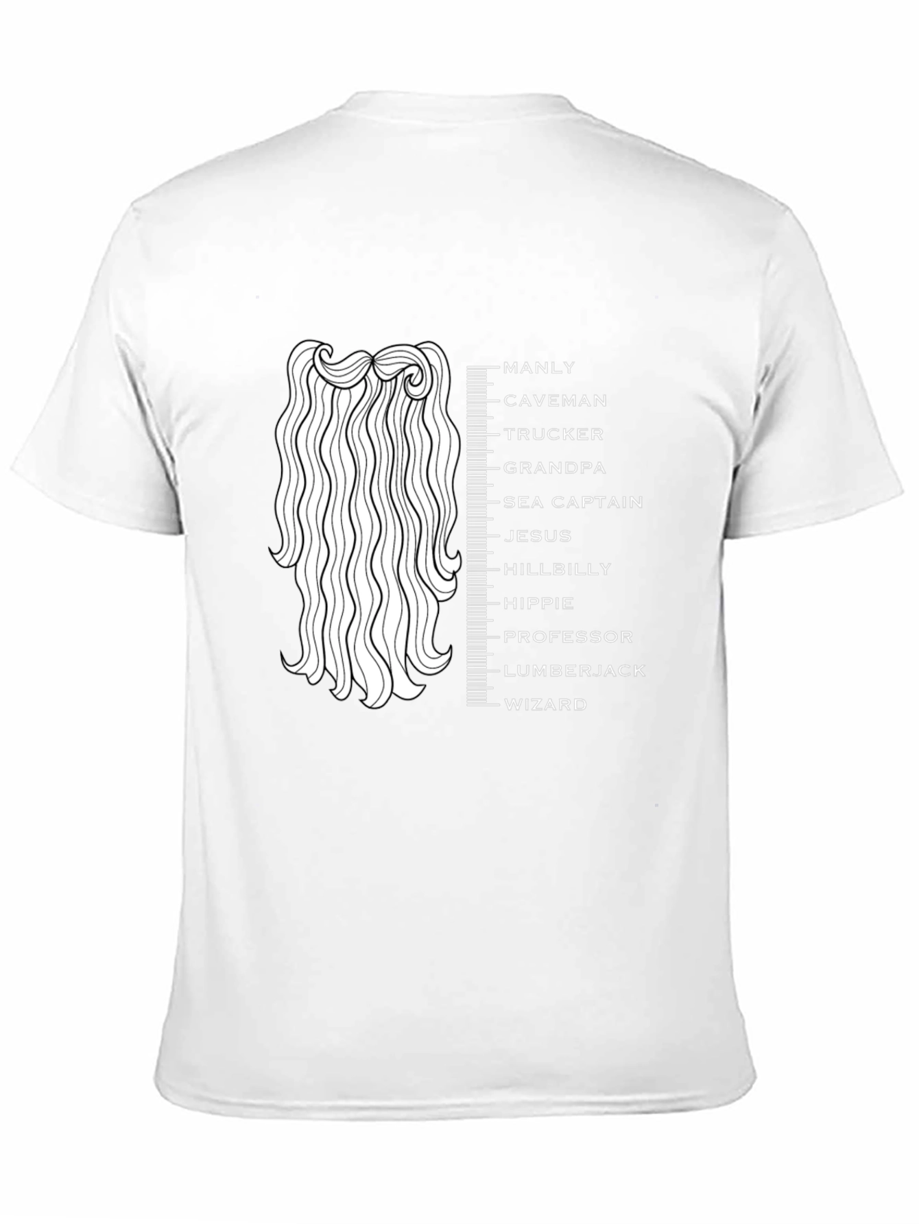 Manly Beard Measurement T-Shirt