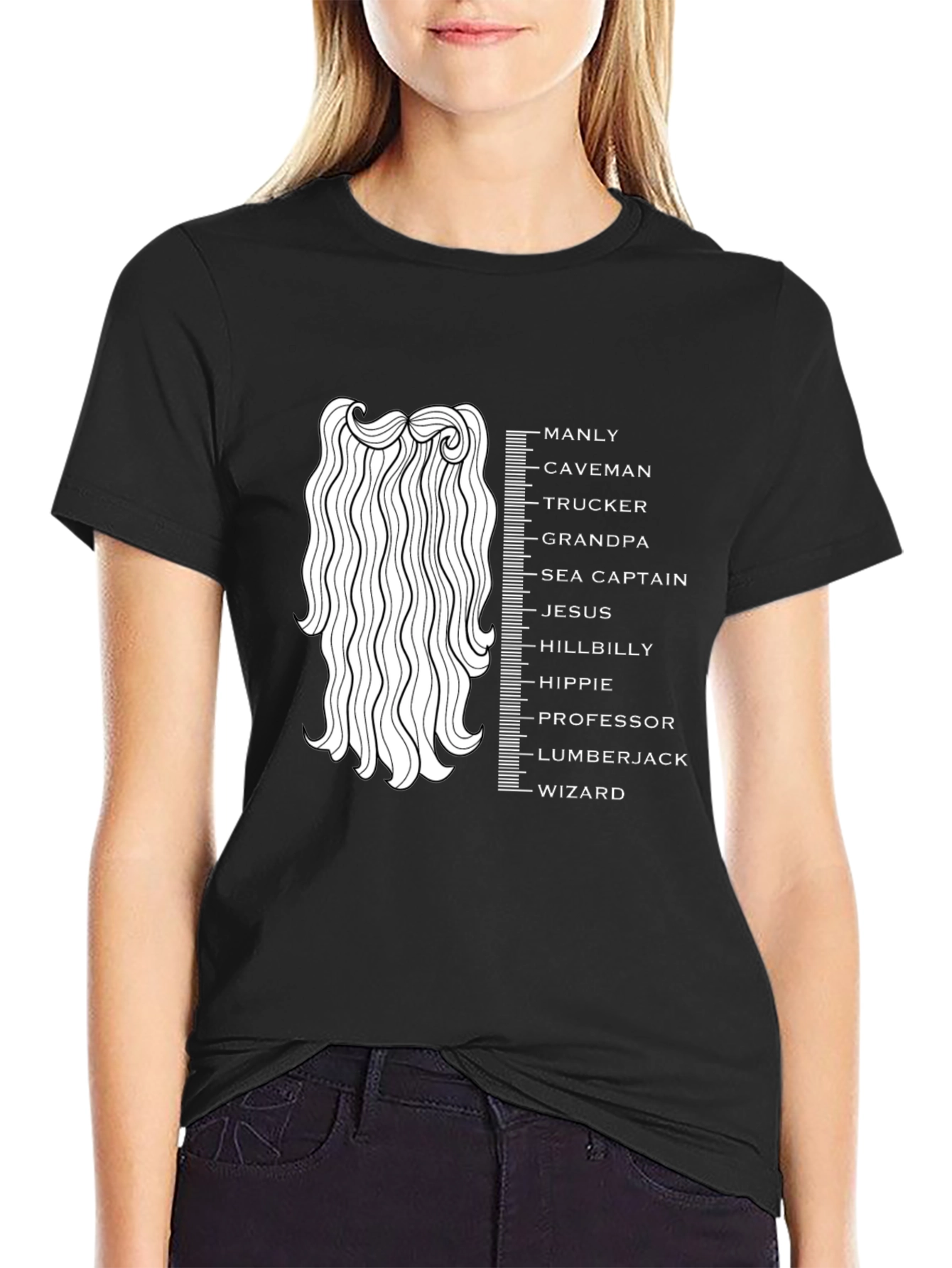 Manly Beard Measurement T-Shirt