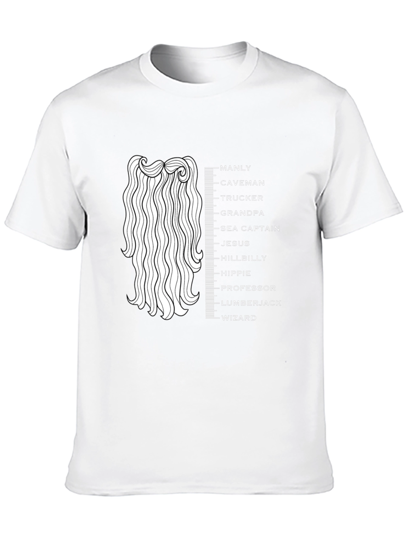 Manly Beard Measurement T-Shirt