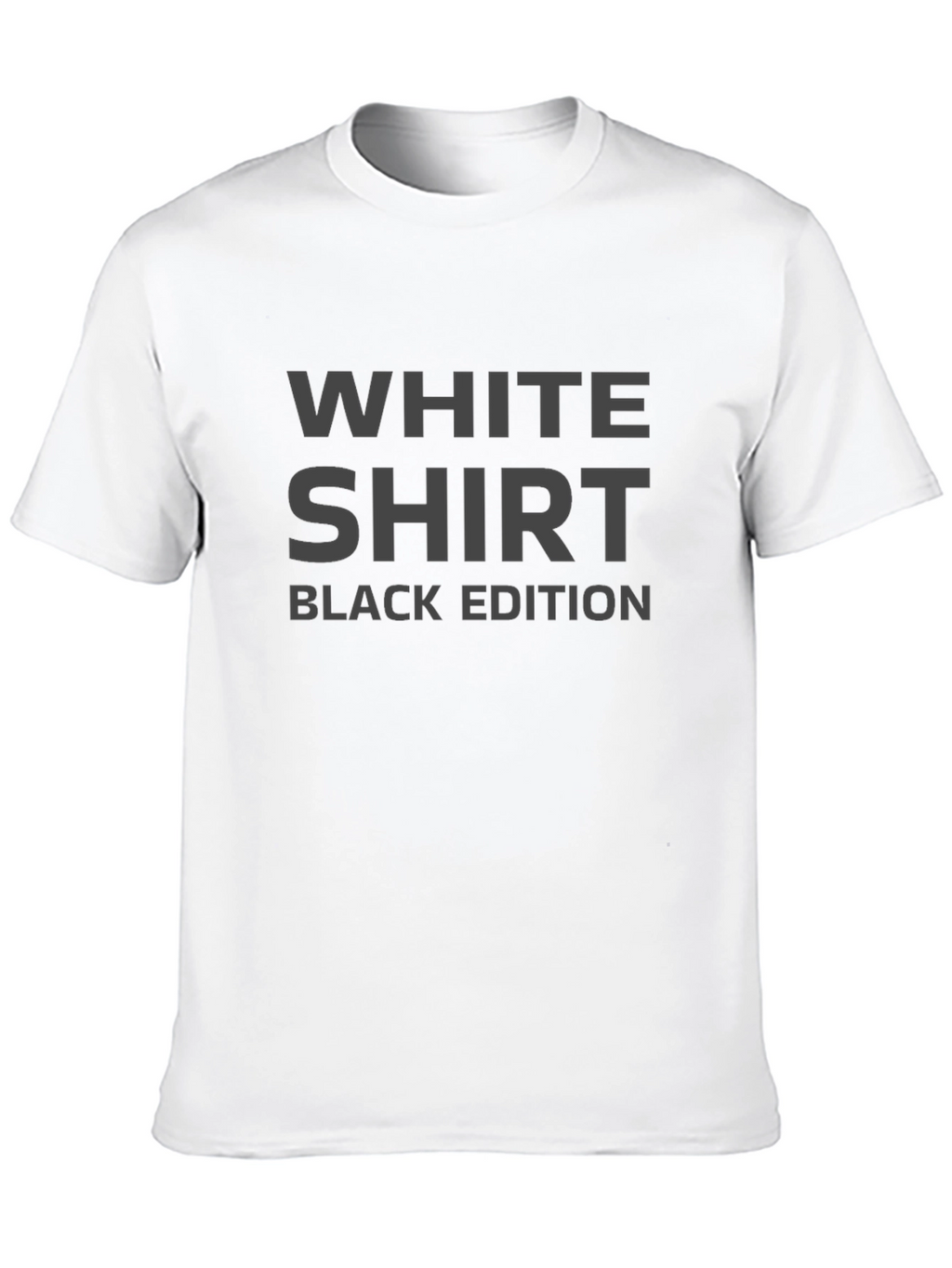 Black T-Shirt: White Shirt Black Edition