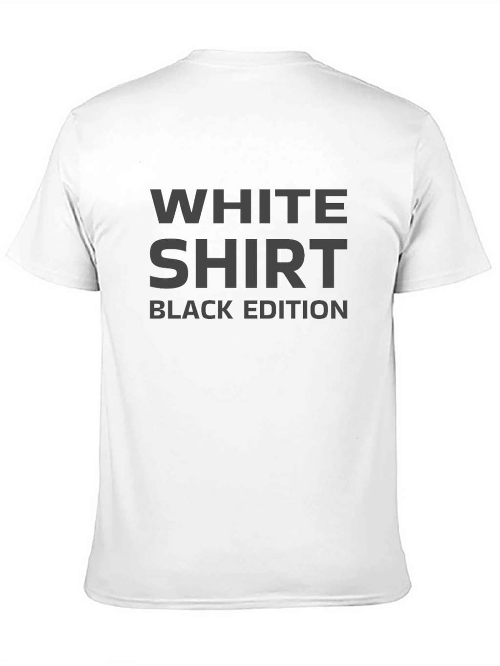 Black T-Shirt: White Shirt Black Edition