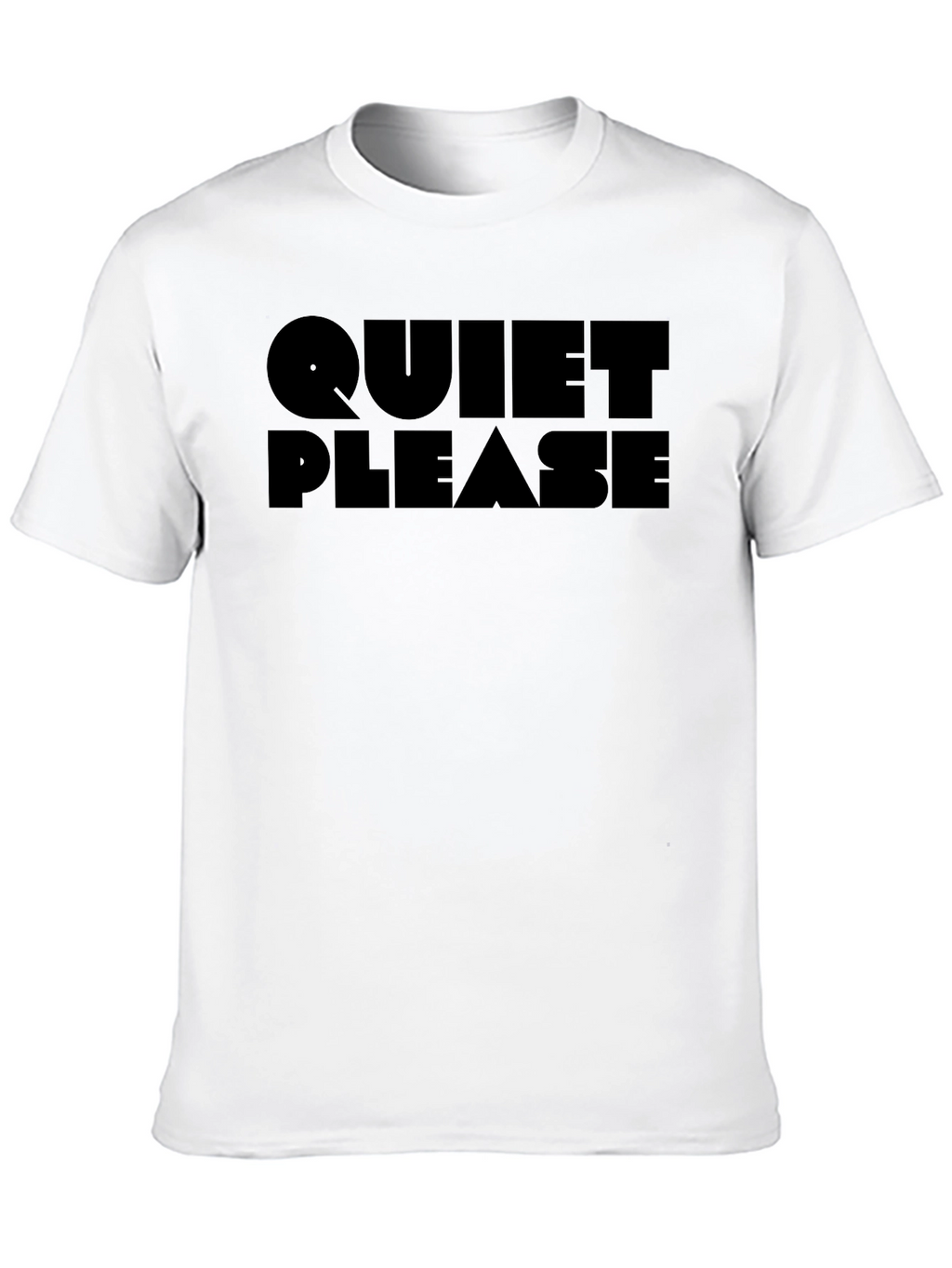 Quiet Please Graphic Tee - Soft Cotton Blend Shirt