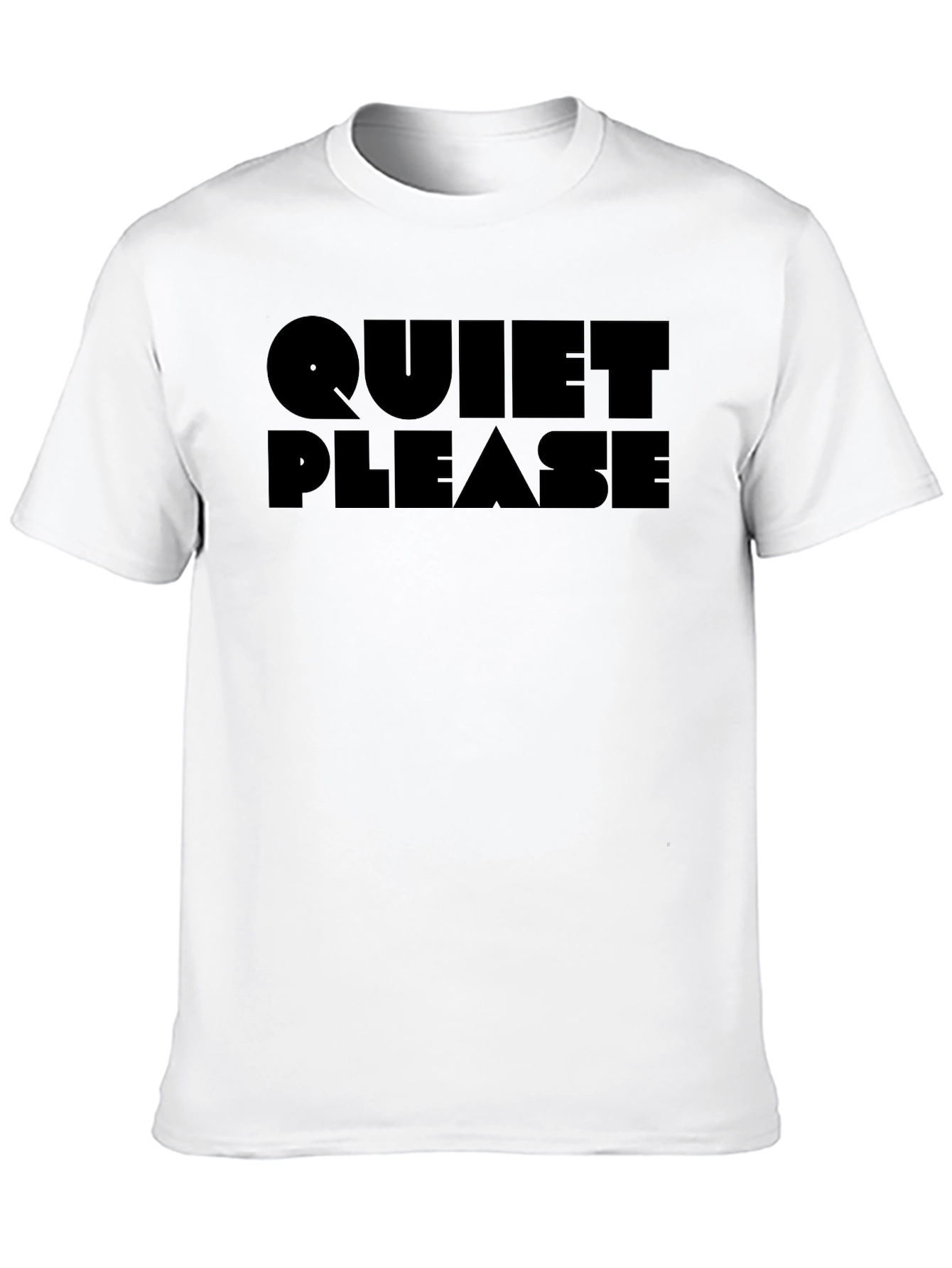 Quiet Please Graphic Tee - Soft Cotton Blend Shirt