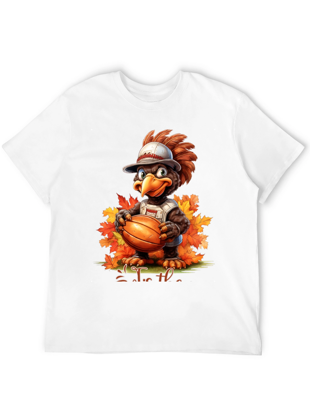 Thanksgiving Basketball Turkey Graphic Tee