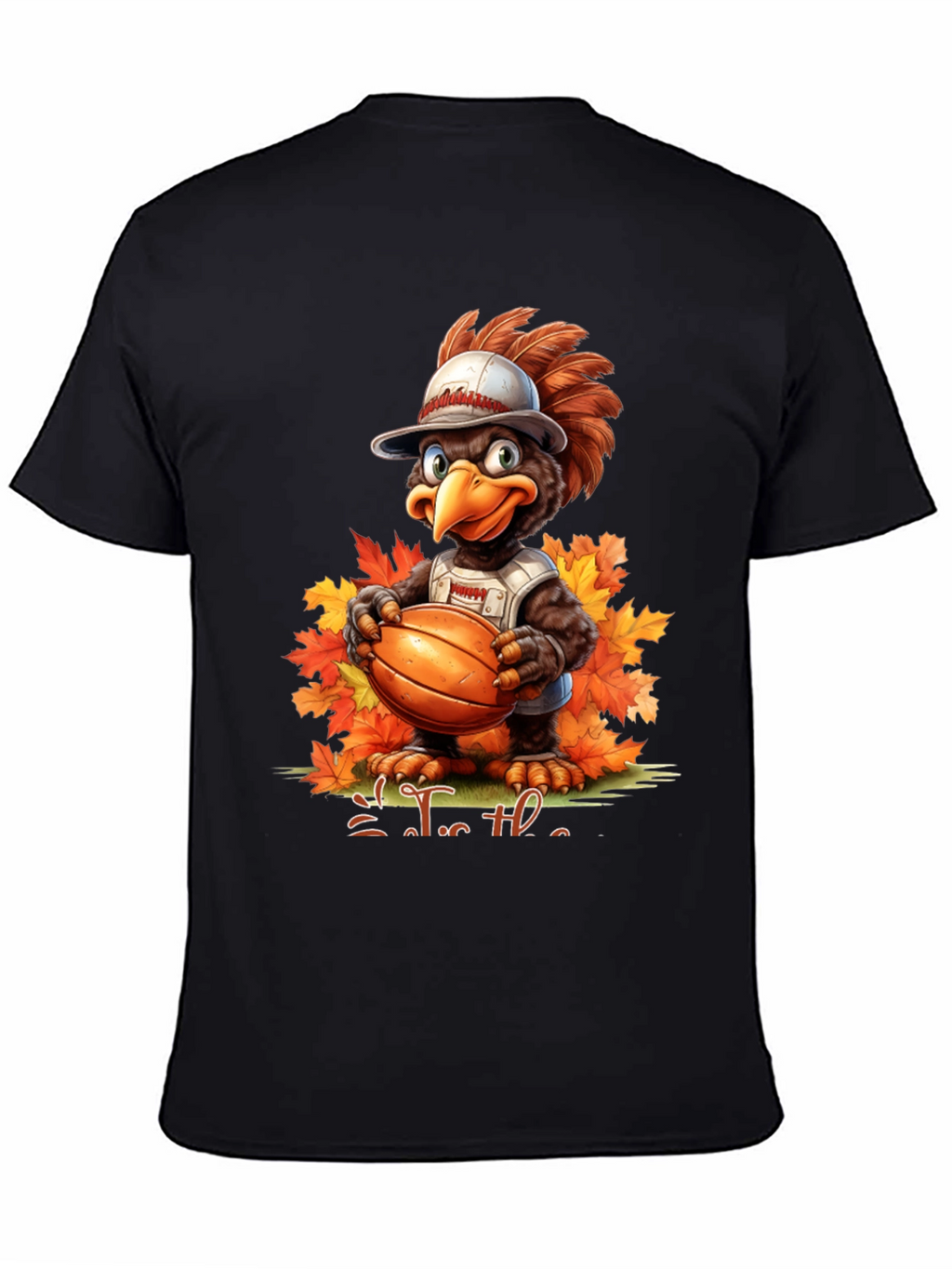 Thanksgiving Basketball Turkey Graphic Tee