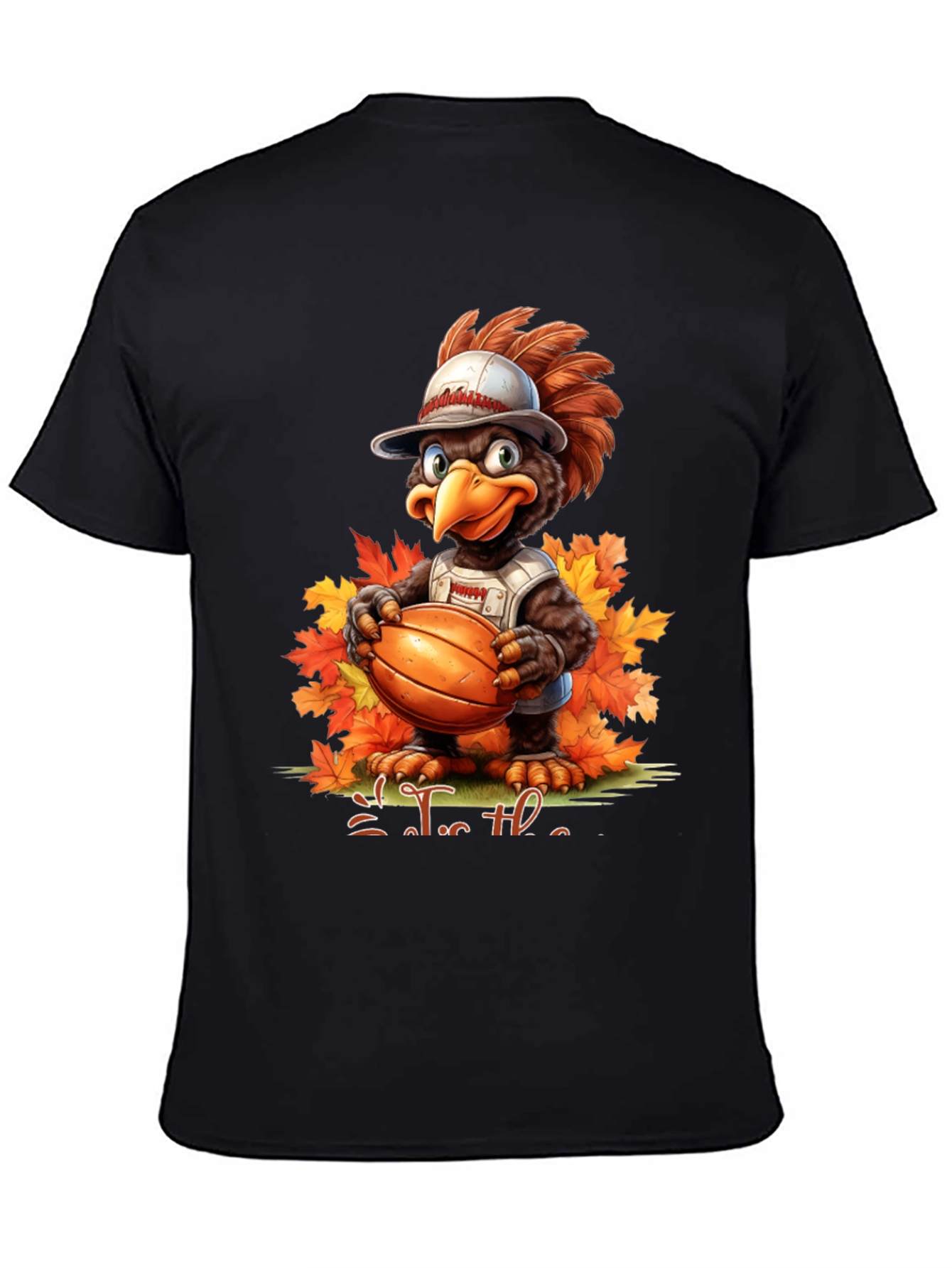 Thanksgiving Basketball Turkey Graphic Tee