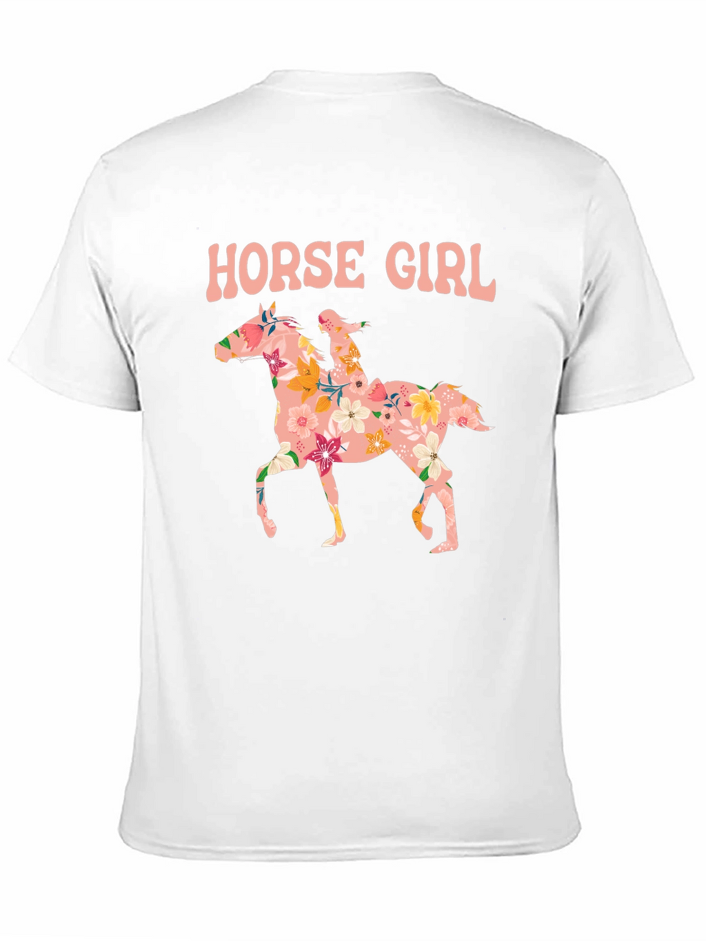 Floral Horse Girl Graphic Tee