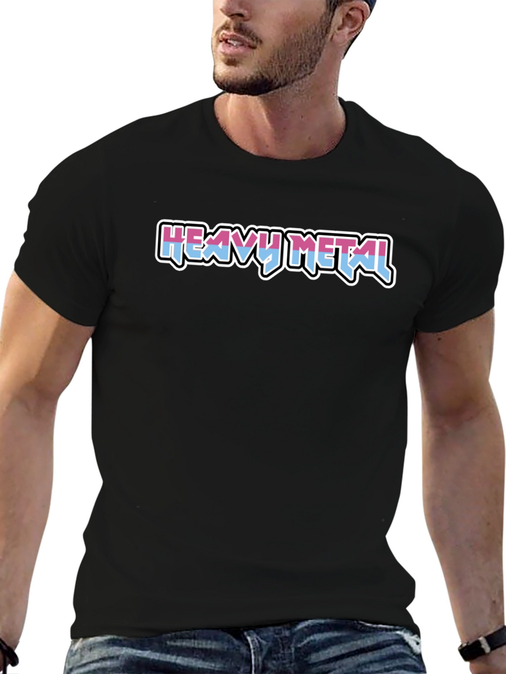 Heavy Metal Graphic Tee - Rock and Roll Style