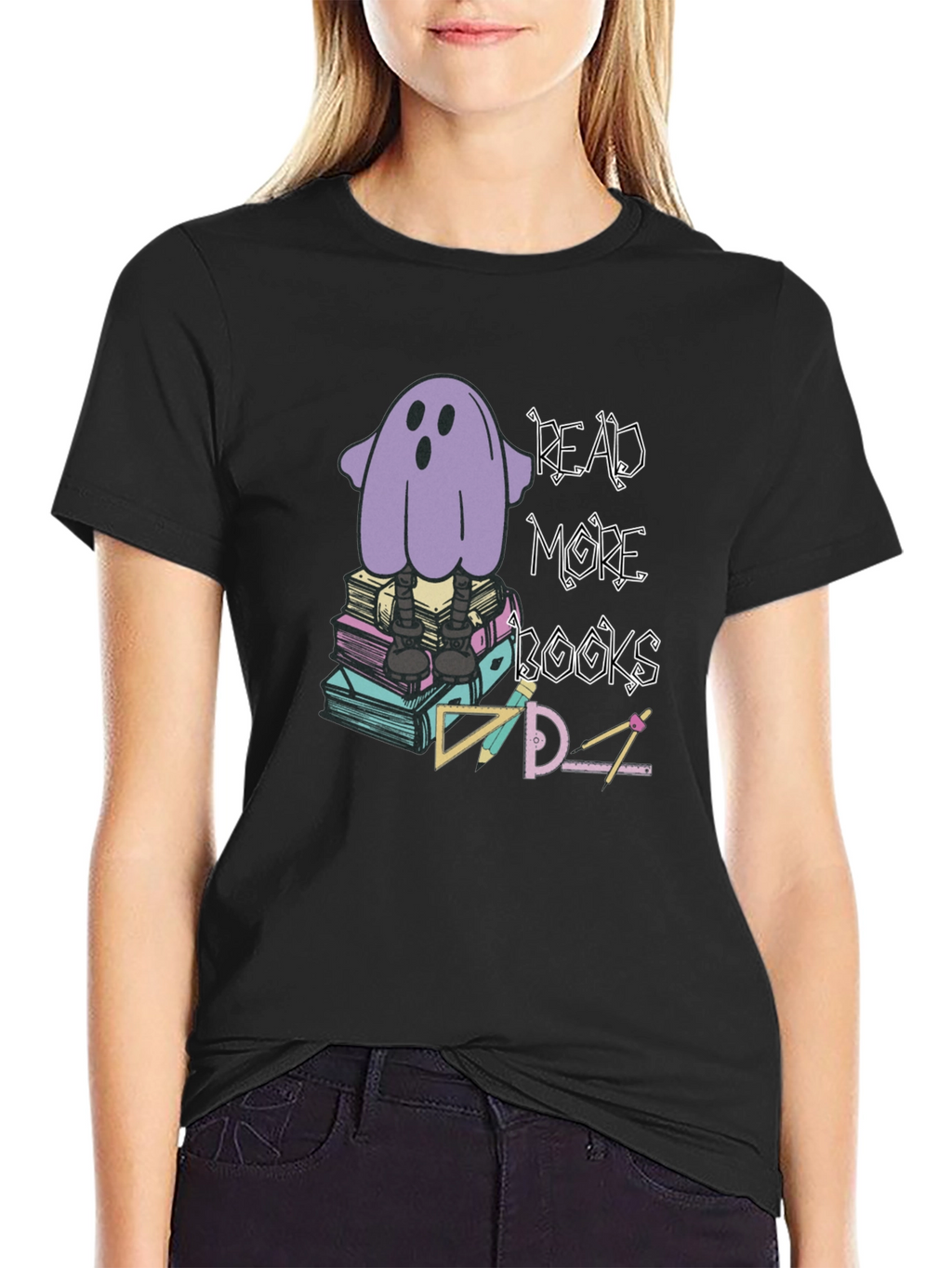 Read More Books T-Shirt - Ghostly Design
