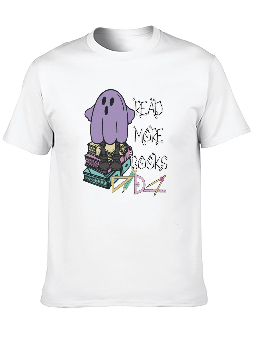 Read More Books T-Shirt - Ghostly Design